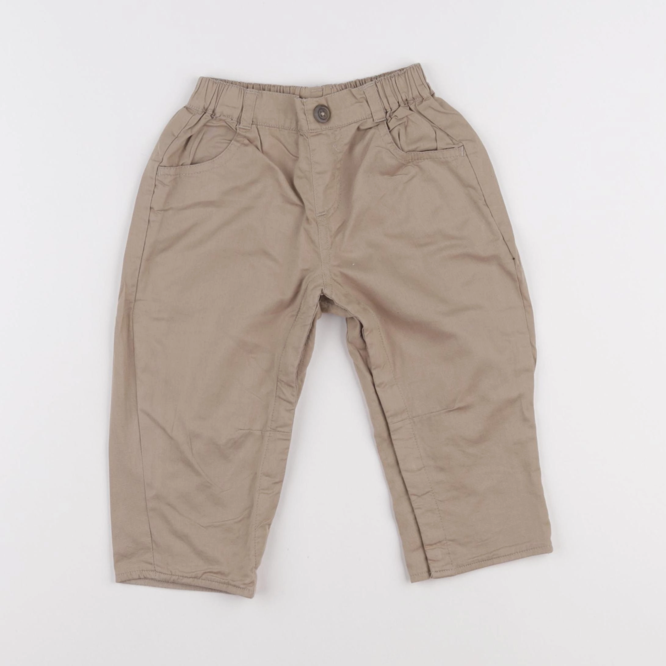 Vertbaudet - pantalon marron - 18 mois