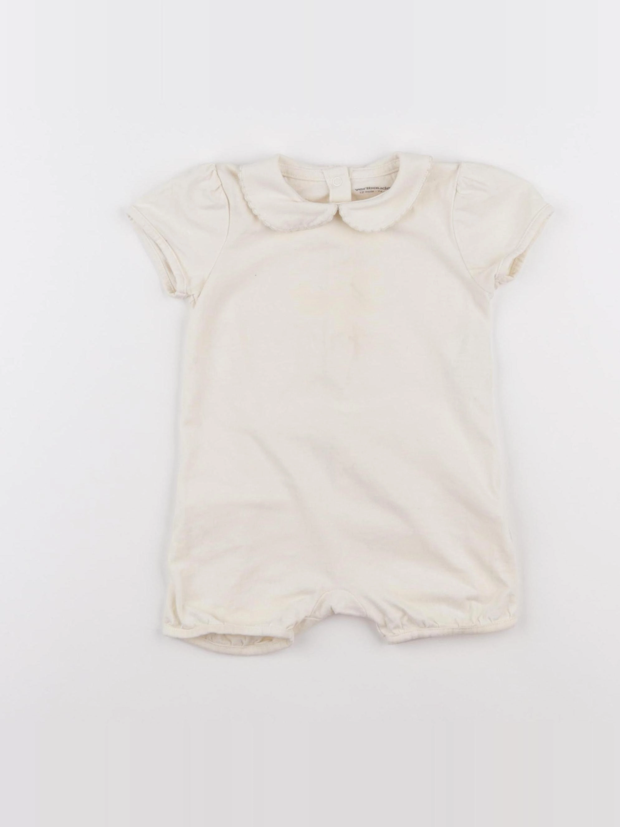 Vertbaudet - combinaison beige - 12 mois
