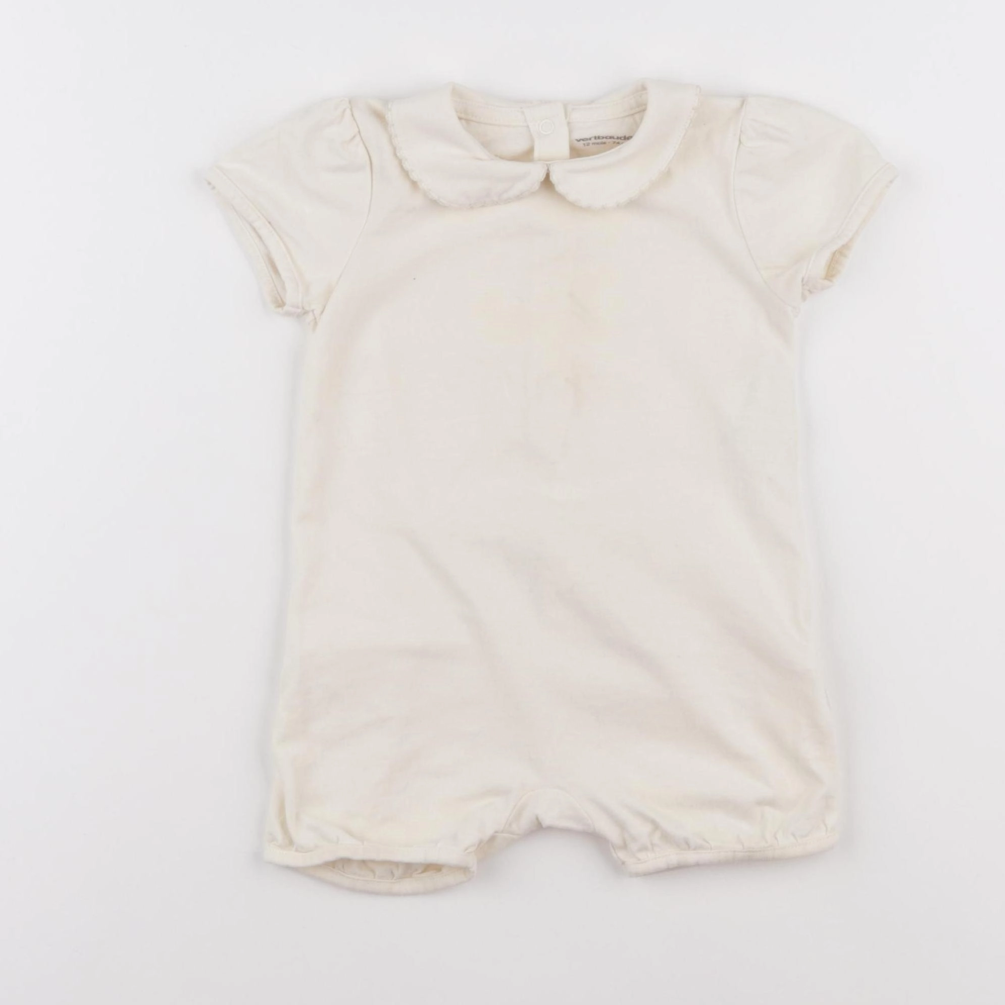 Vertbaudet - combinaison beige - 12 mois