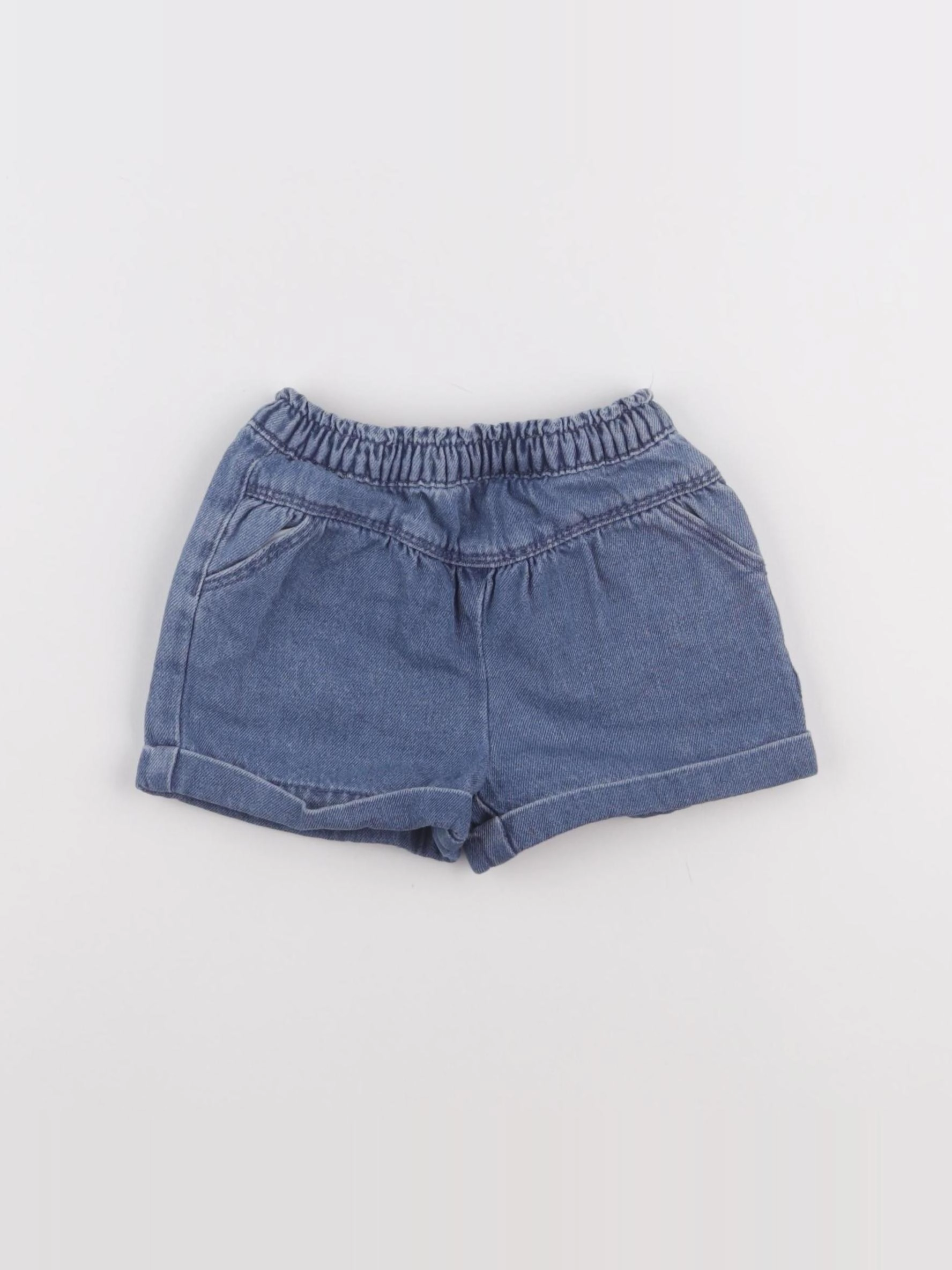 Vertbaudet - short bleu - 12 mois