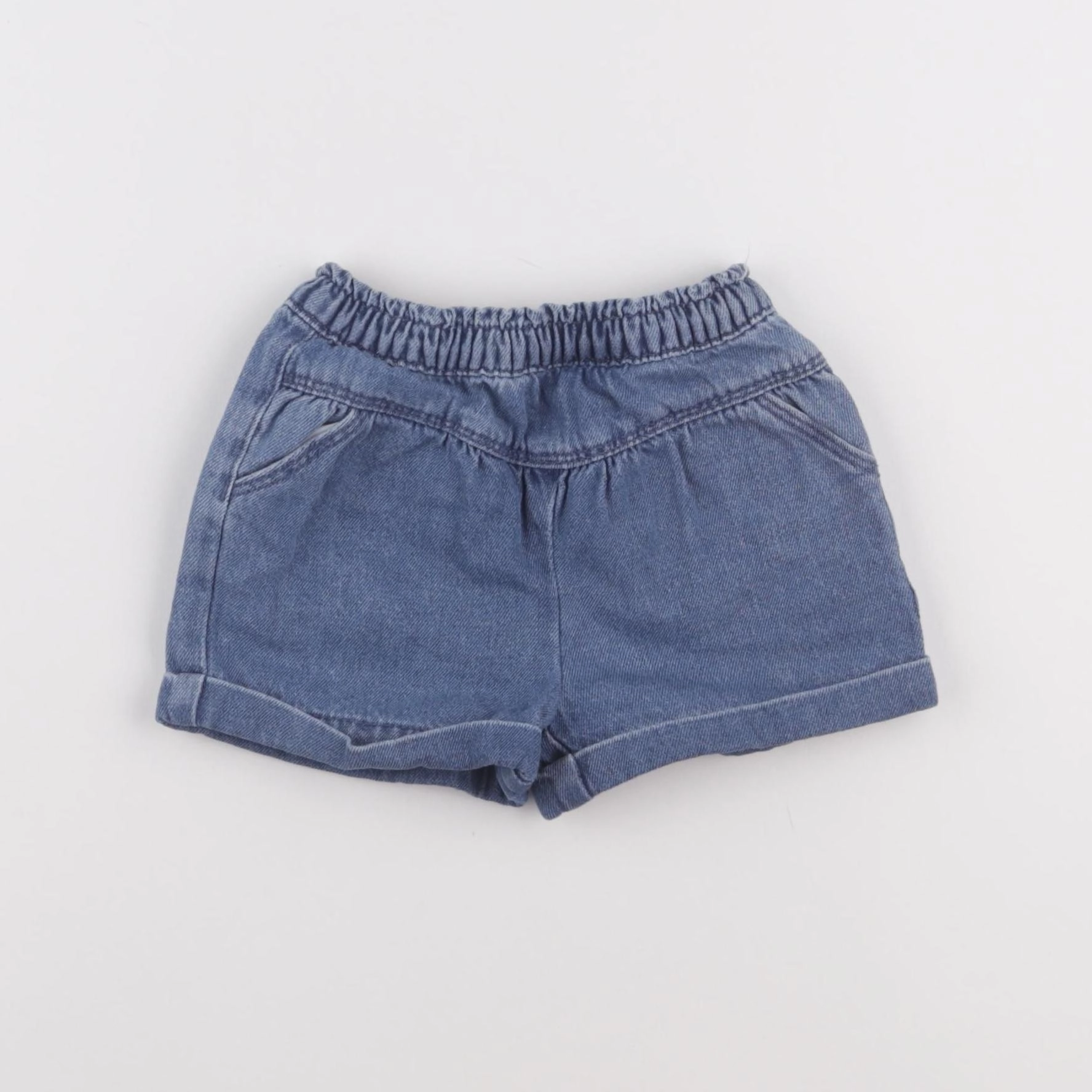 Vertbaudet - short bleu - 12 mois