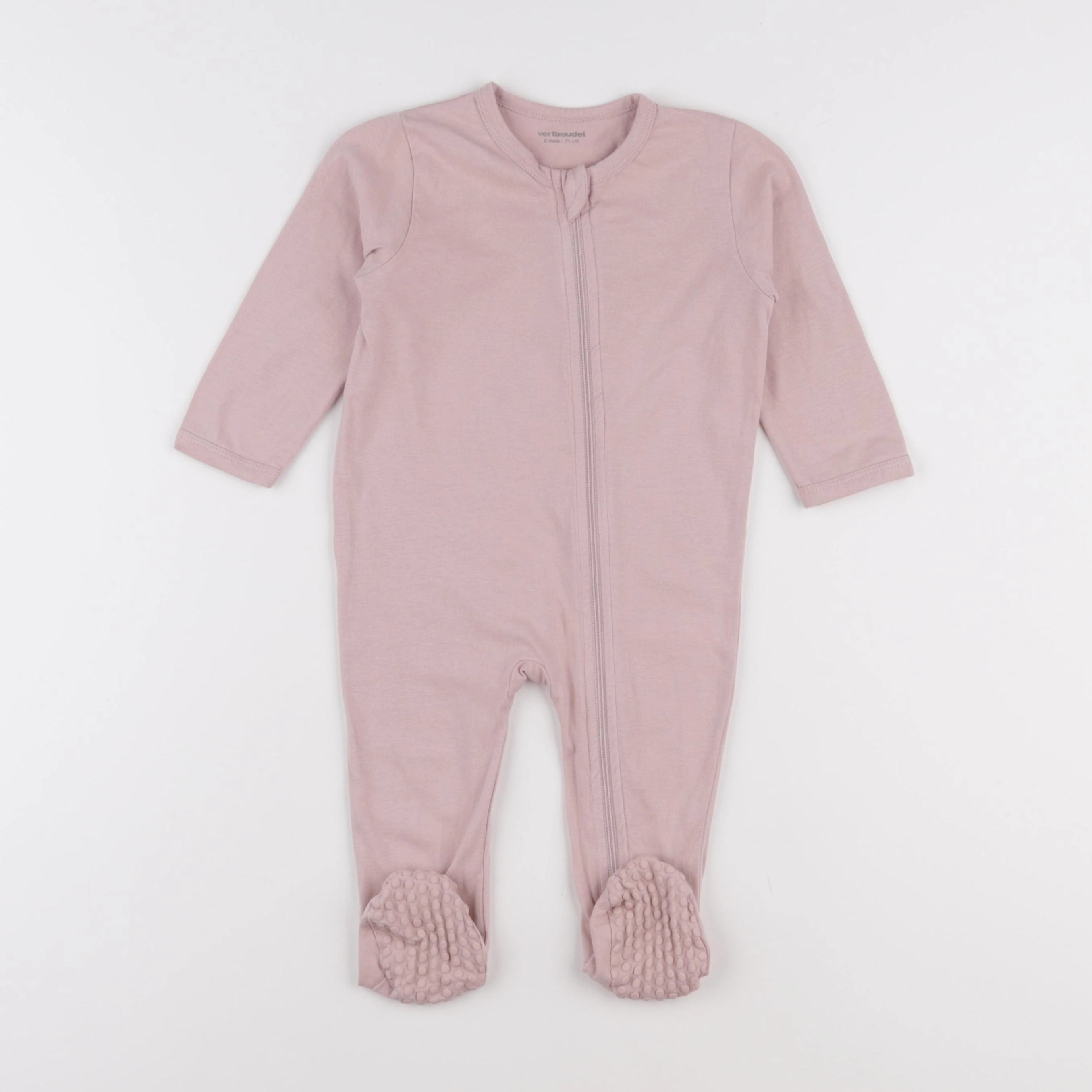 Vertbaudet - pyjama coton rose - 9 mois