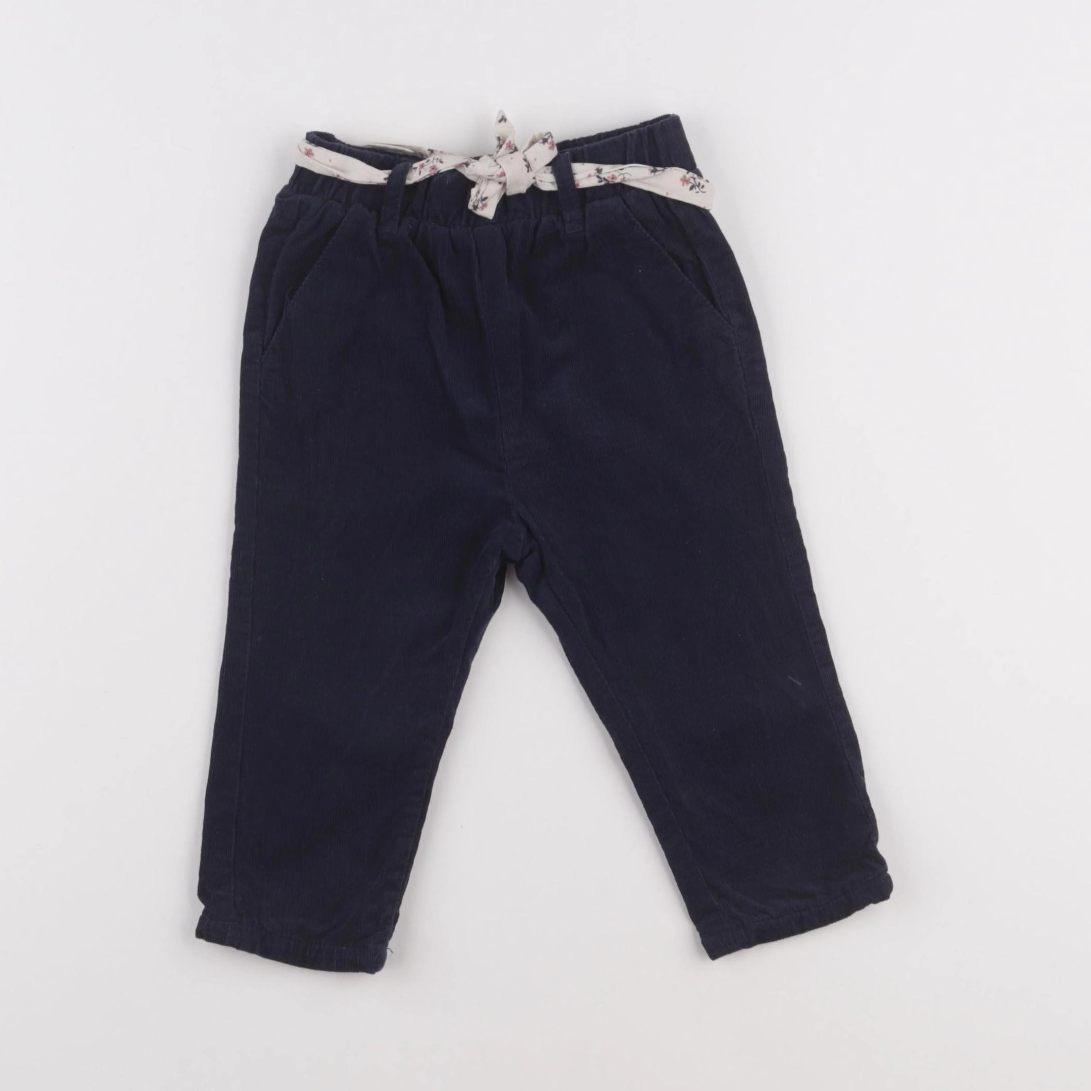 Vertbaudet - pantalon bleu - 9 mois