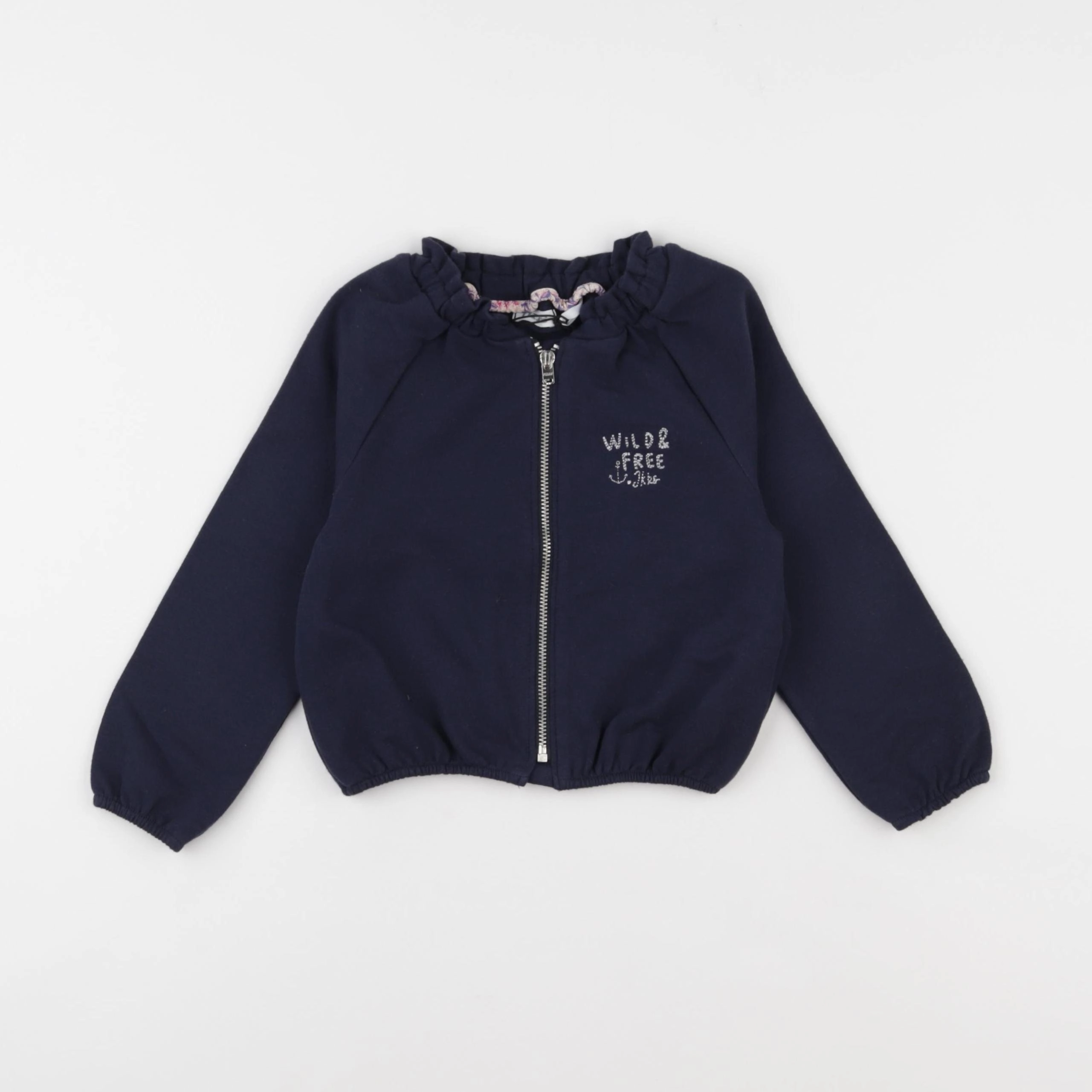 IKKS - sweat bleu - 2 ans