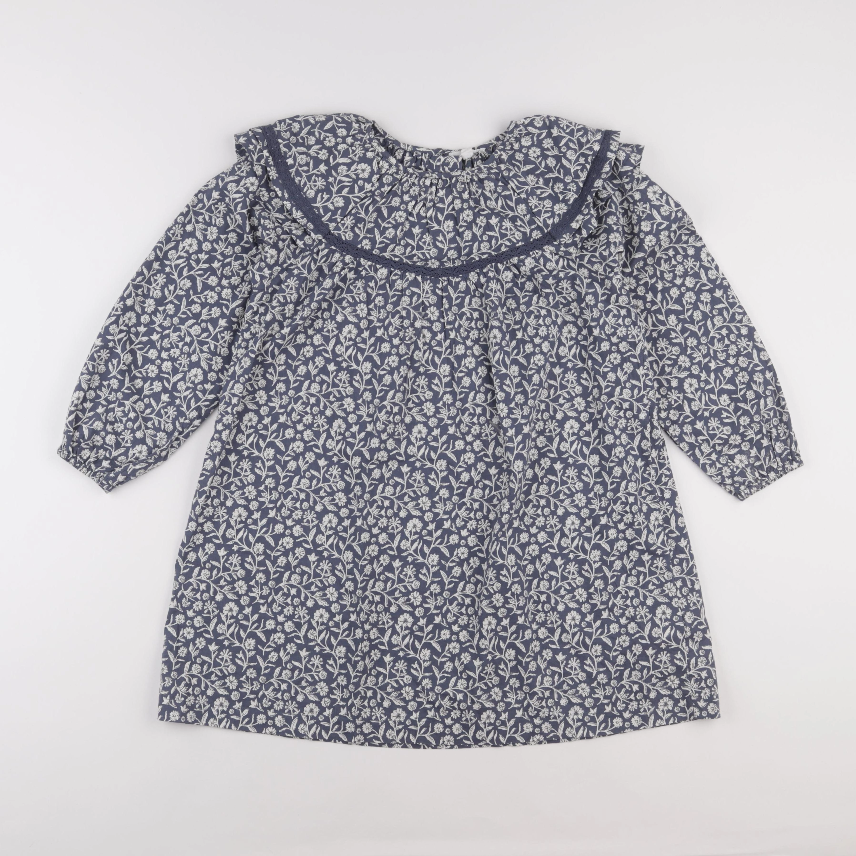 Vertbaudet - robe gris - 8 ans
