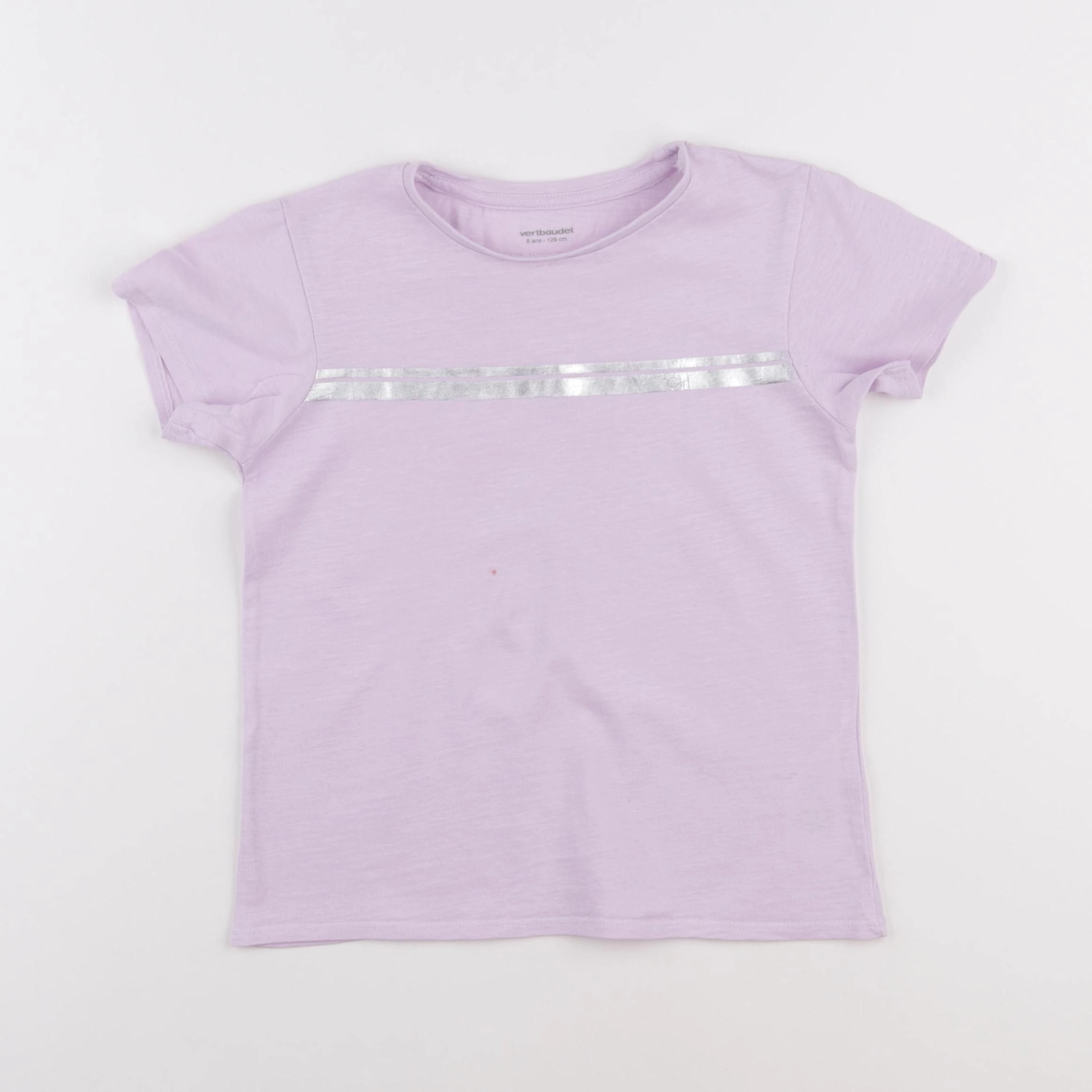 Vertbaudet - tee-shirt violet - 8 ans