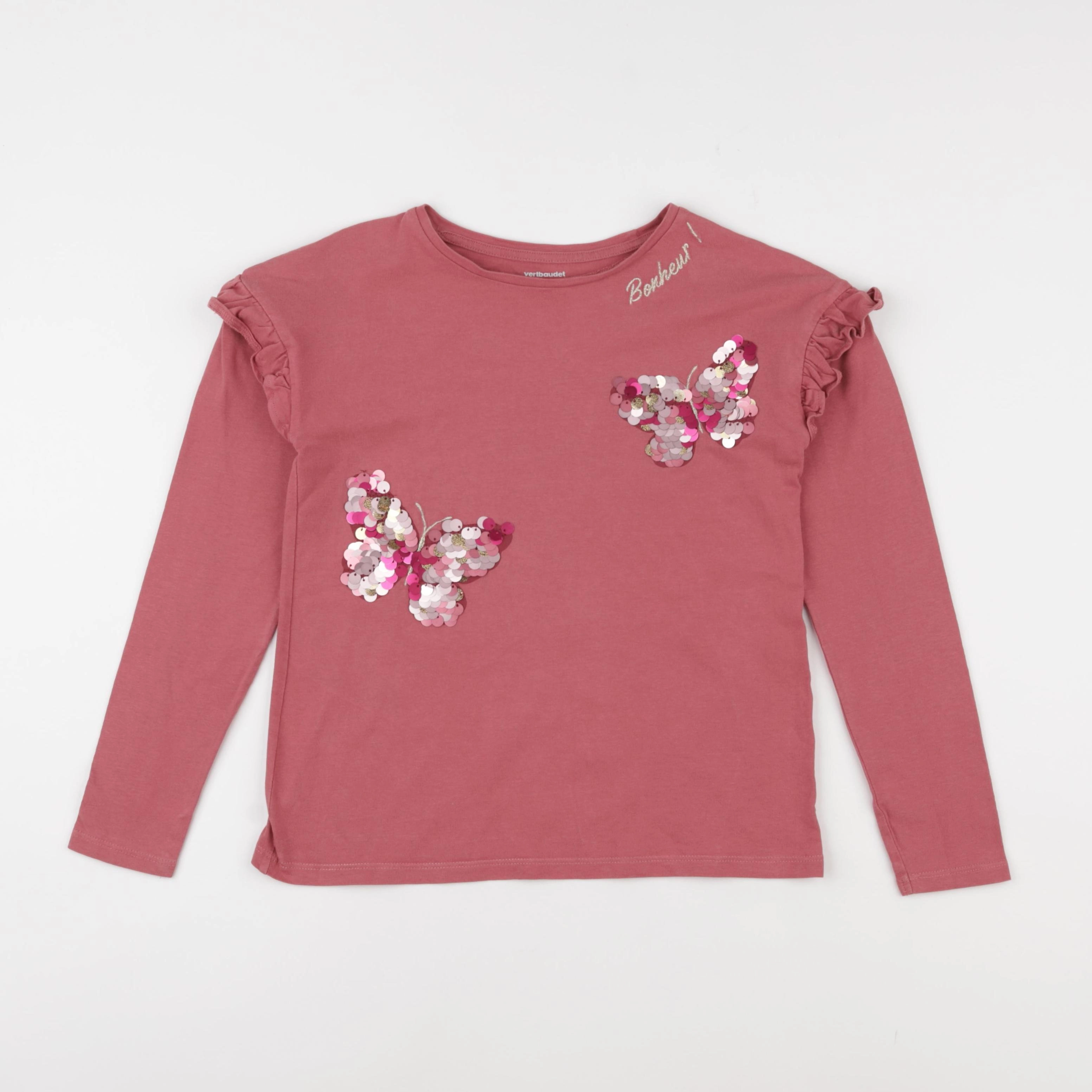Vertbaudet - tee-shirt rose - 10 ans