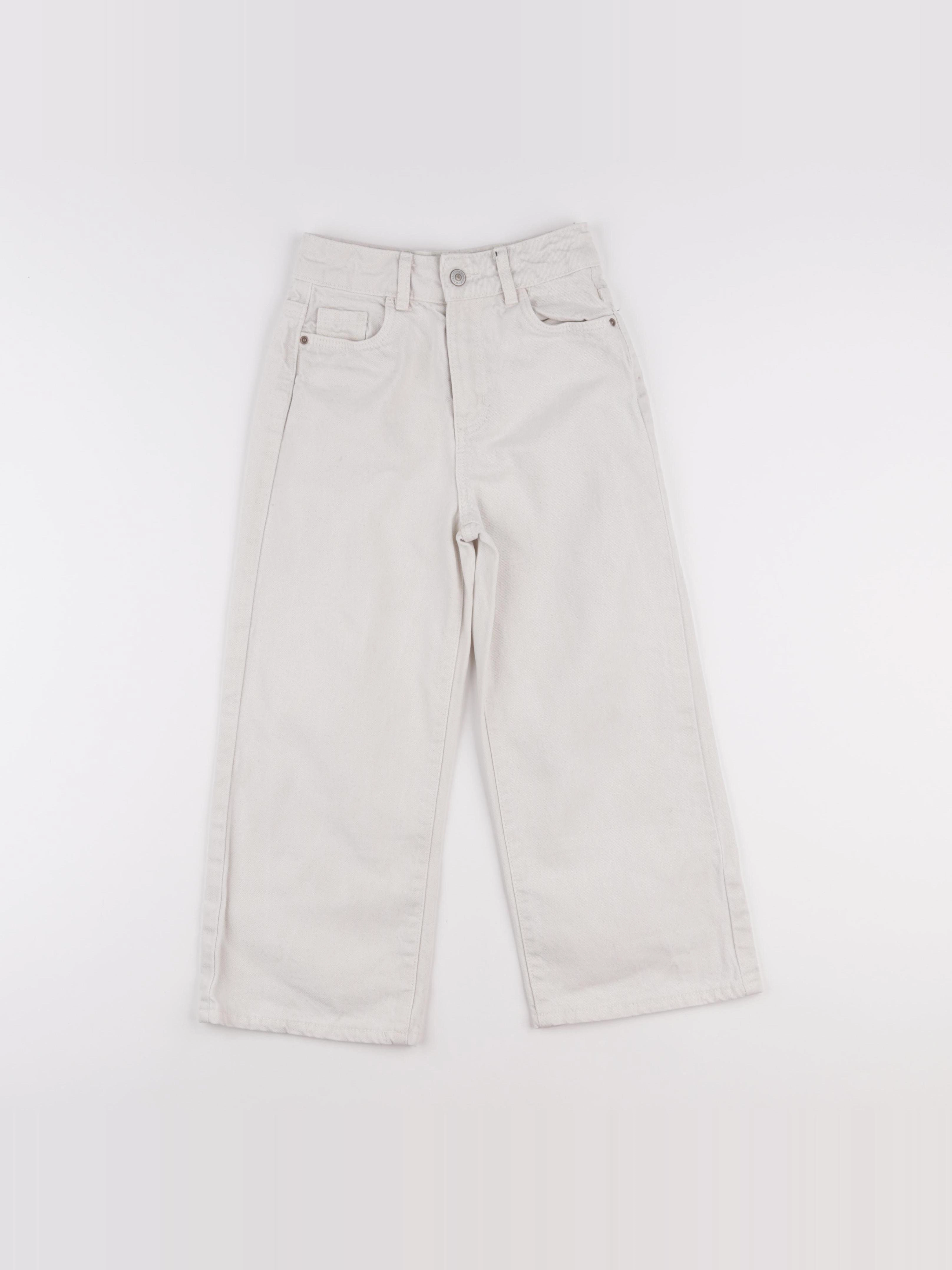Vertbaudet - jean blanc - 7 ans