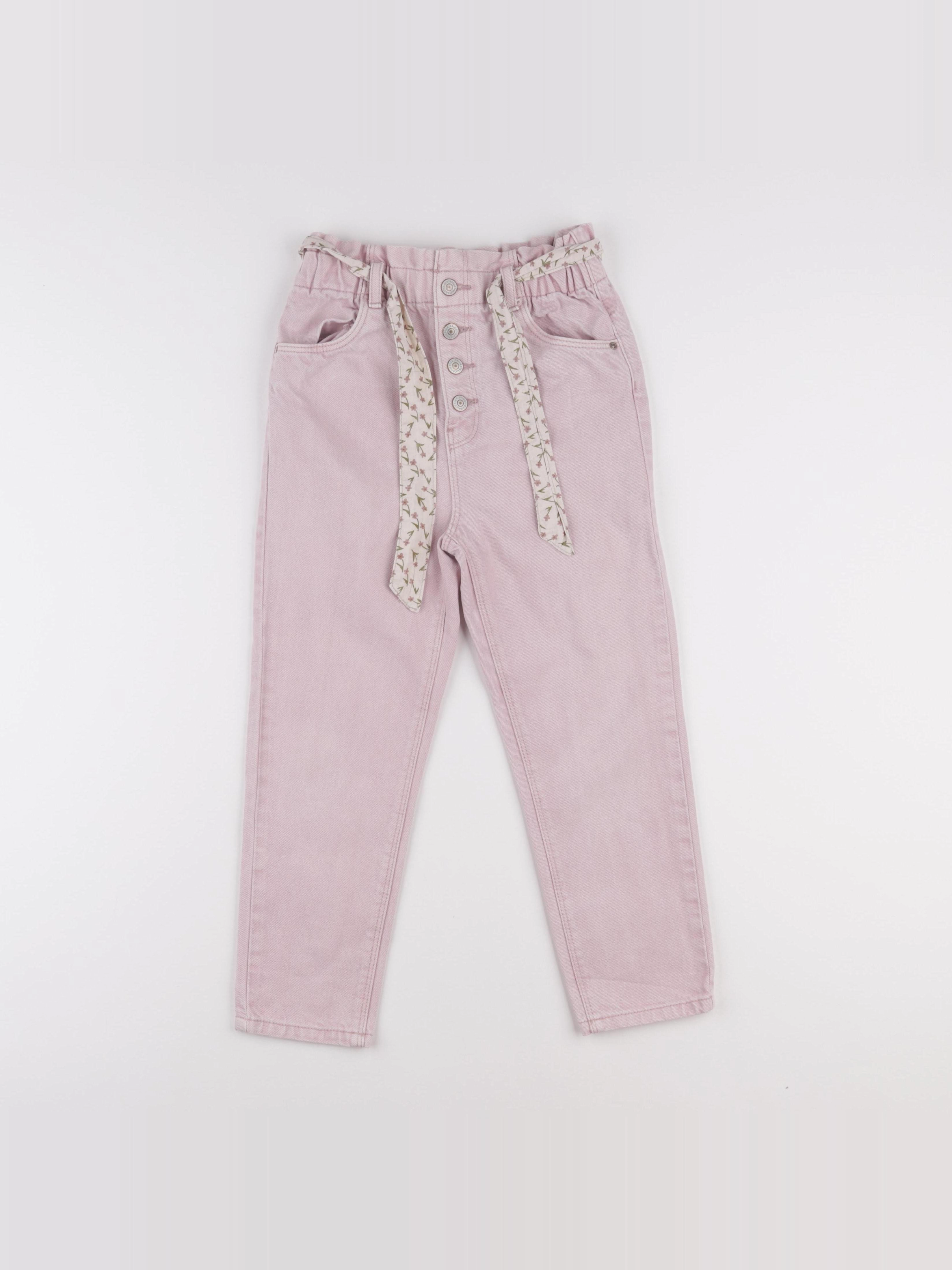 Vertbaudet - jean rose - 7 ans