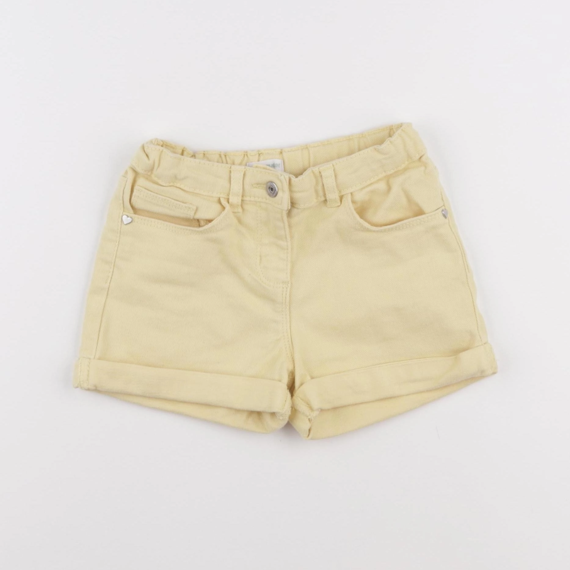 Vertbaudet - short jaune - 7 ans