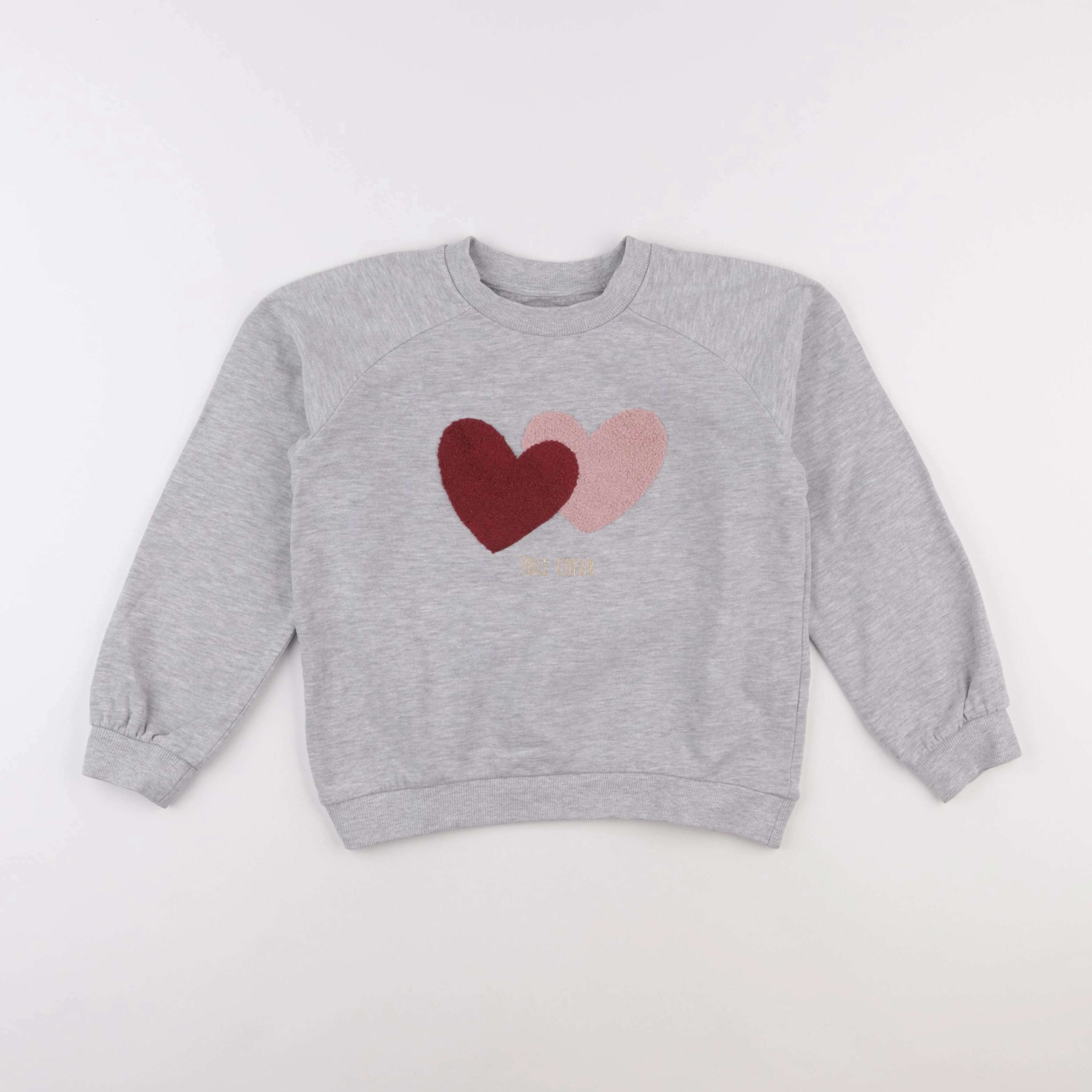 Vertbaudet - sweat gris - 8 ans