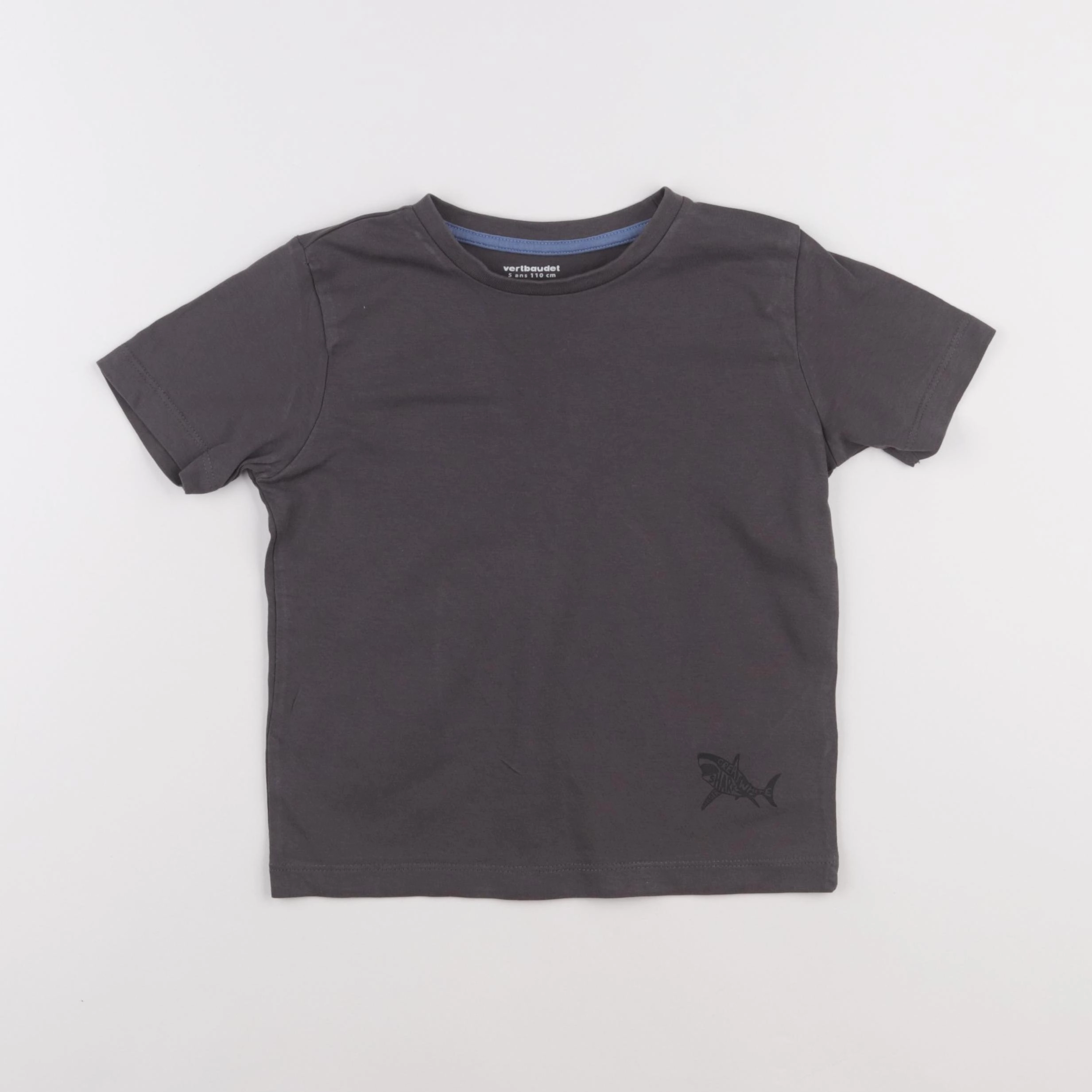 Vertbaudet - tee-shirt gris - 5 ans