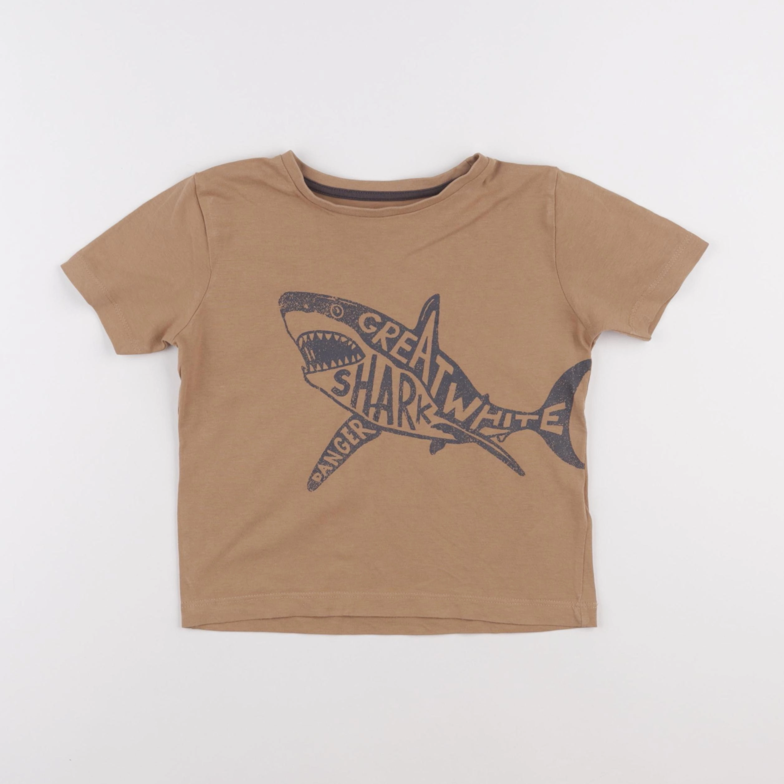 Vertbaudet - tee-shirt marron - 5 ans