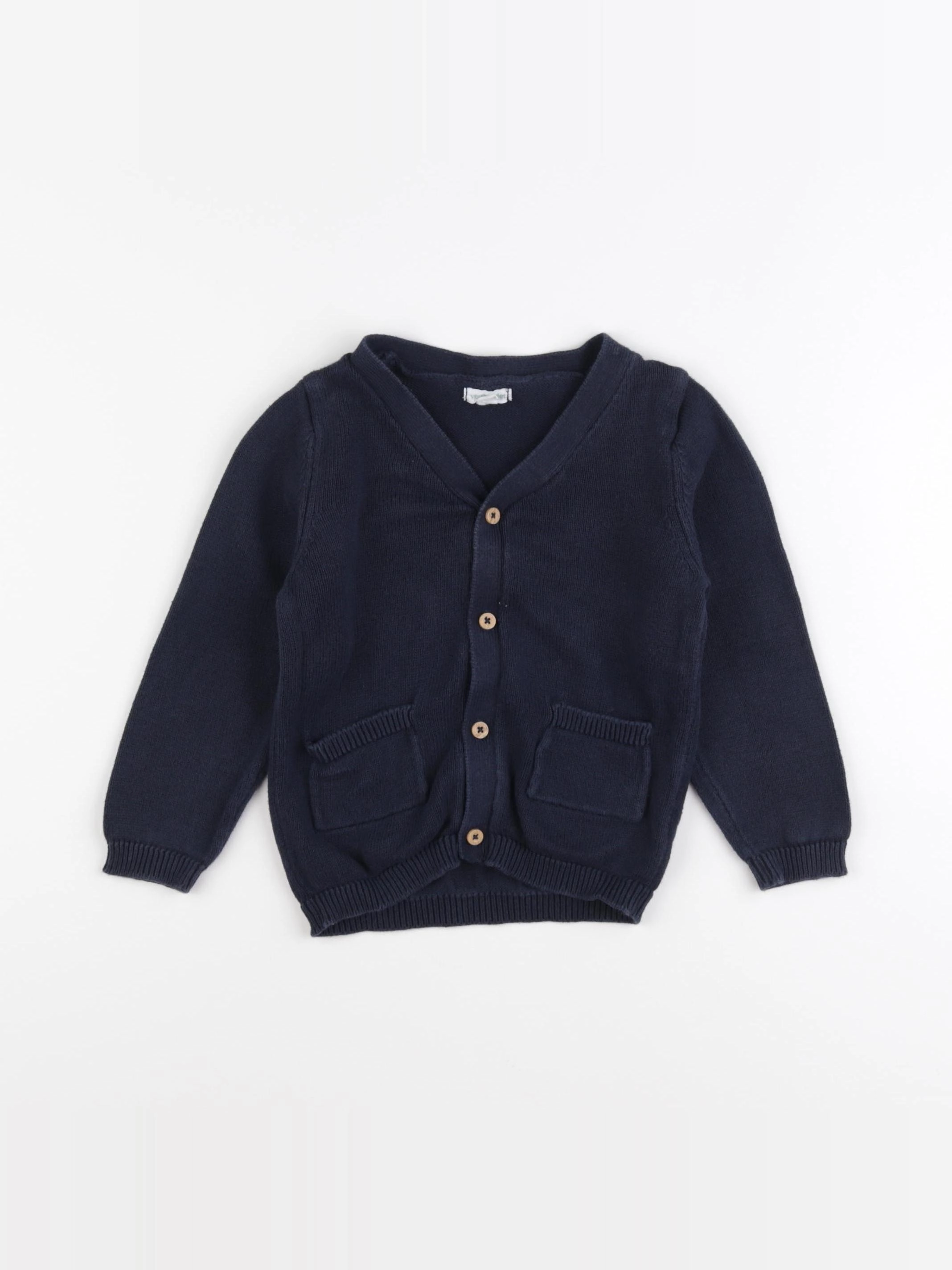 Vertbaudet - gilet bleu - 36 mois