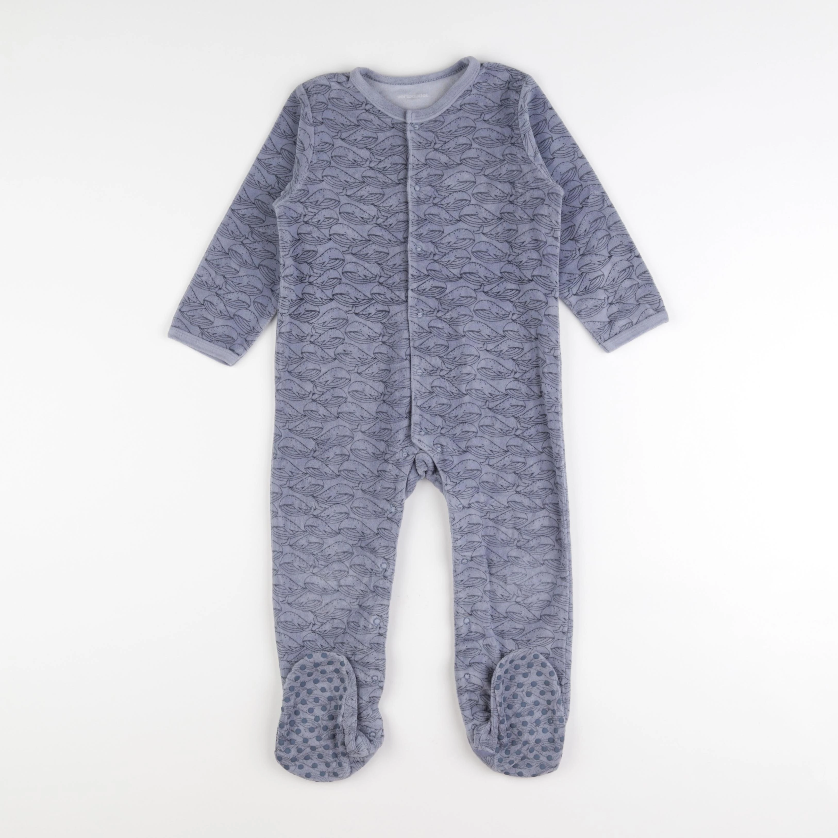 Vertbaudet - pyjama velours bleu - 3 ans