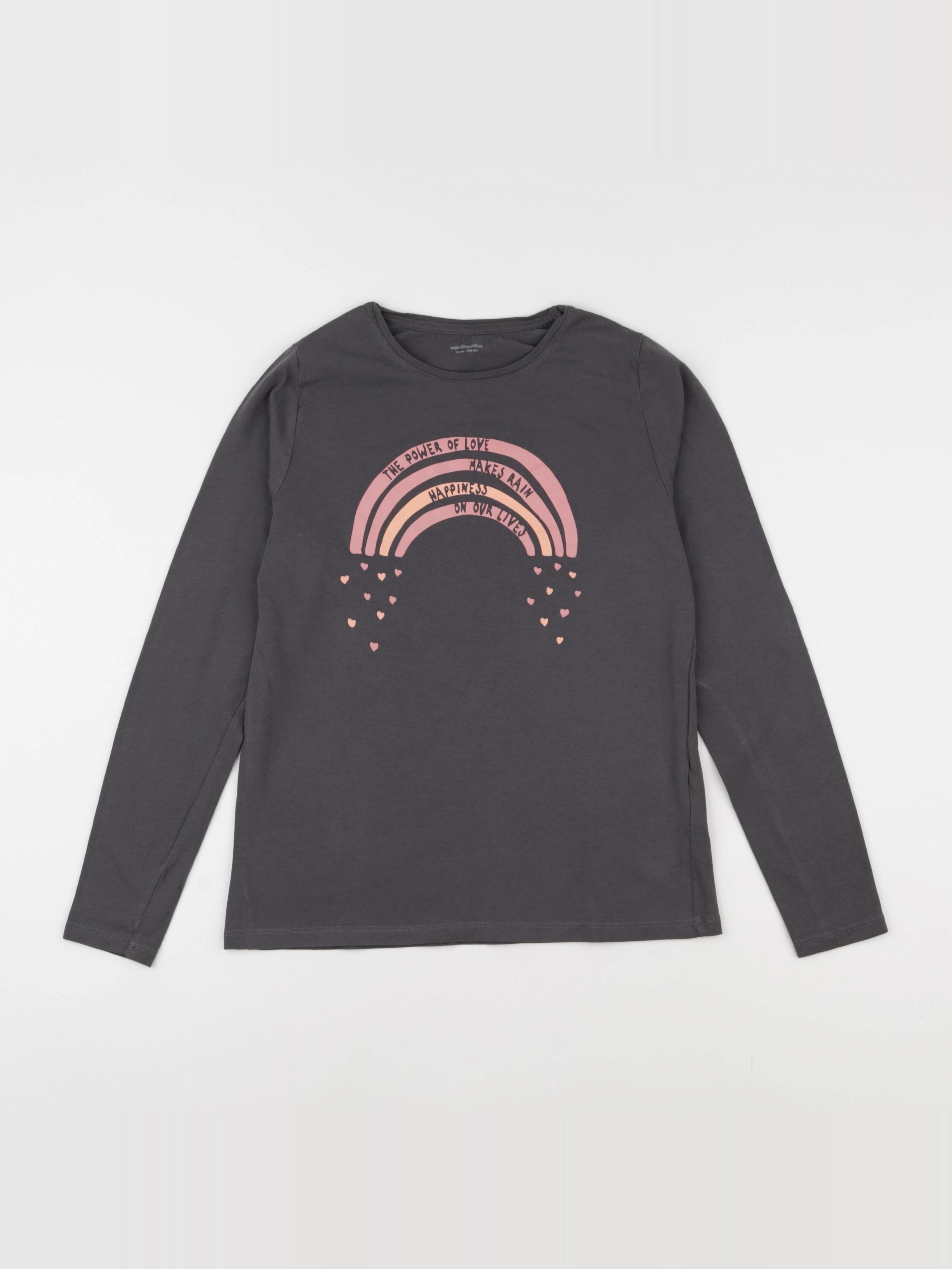 Vertbaudet - tee-shirt gris - 12 ans