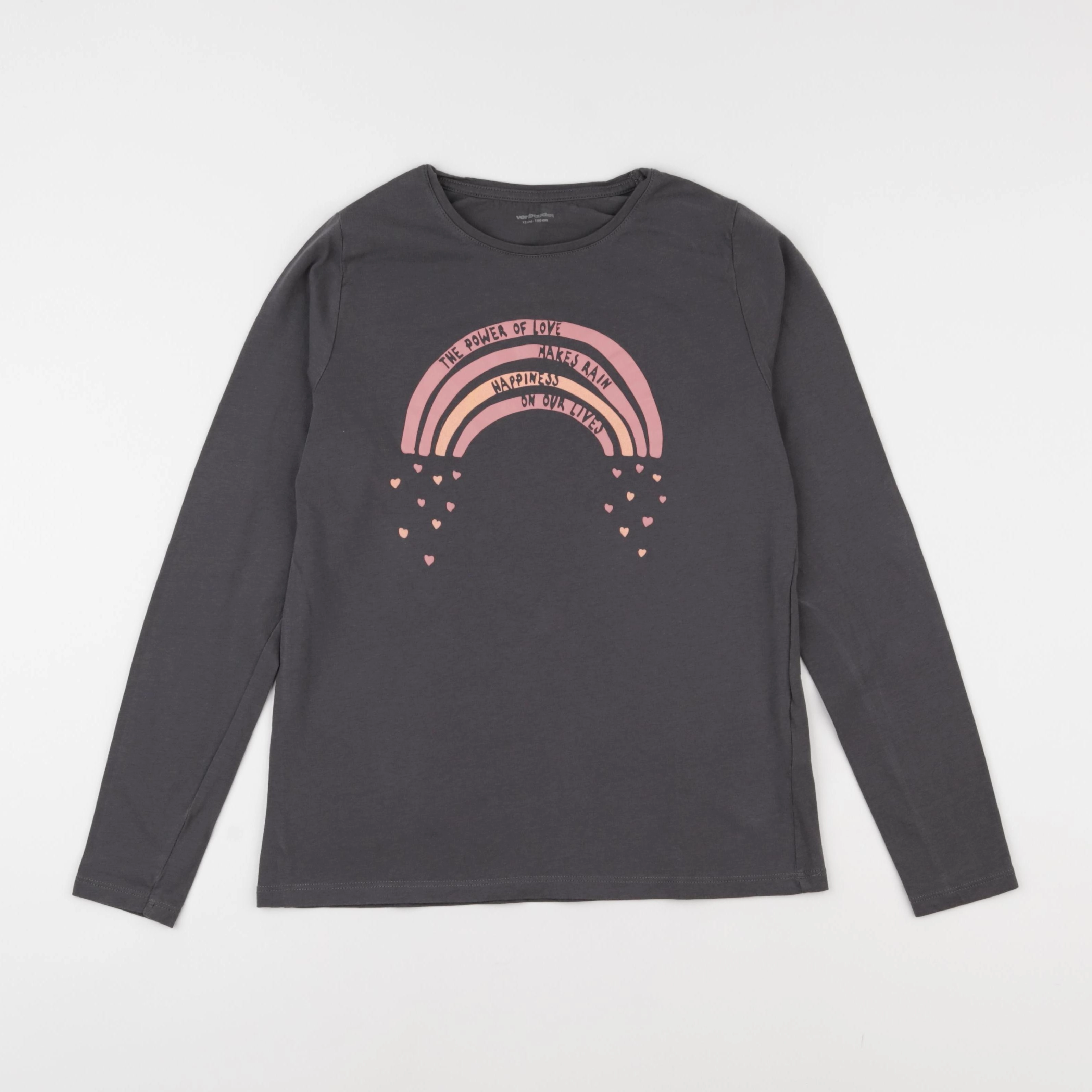 Vertbaudet - tee-shirt gris - 12 ans