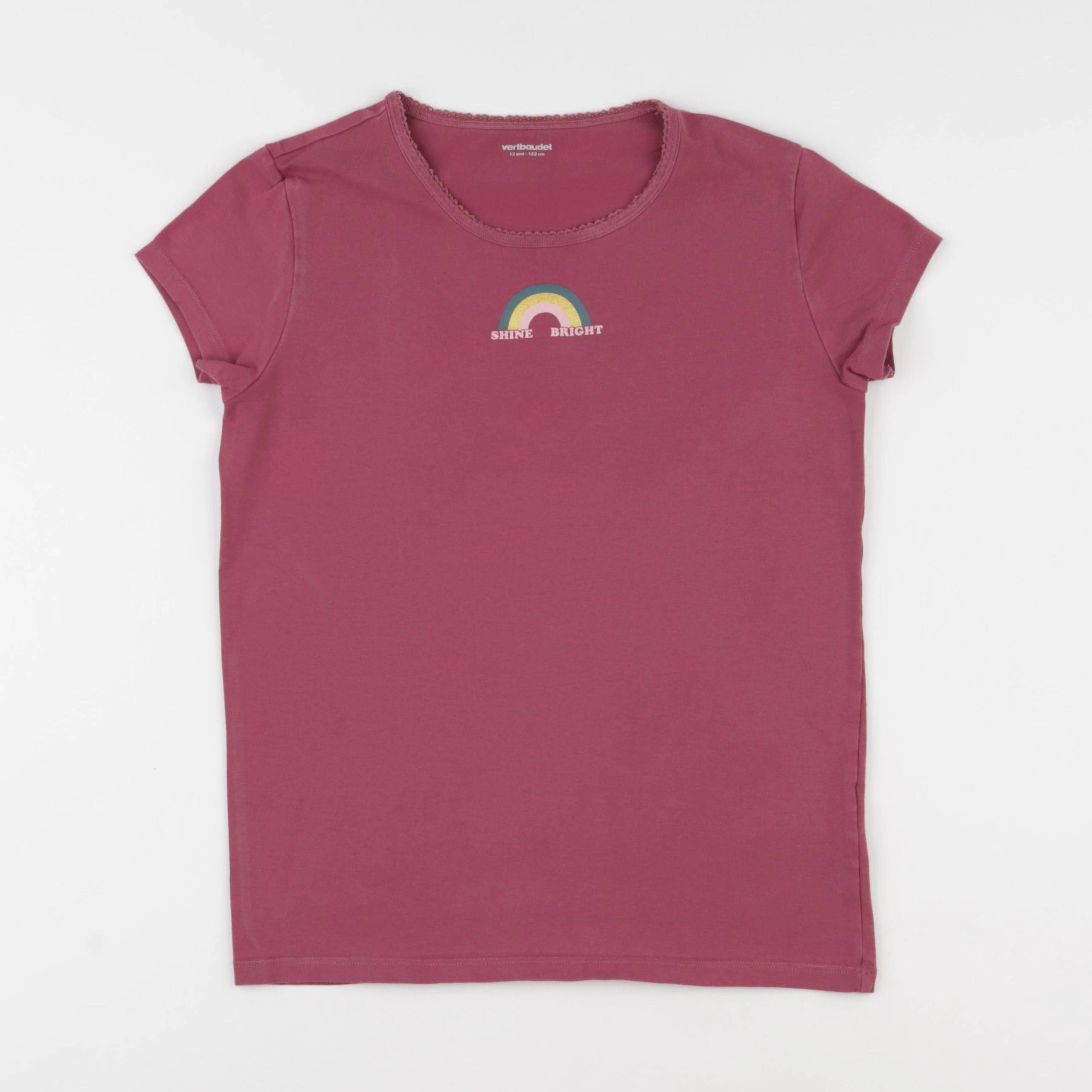 Vertbaudet - maillot de corps rose - 12 ans