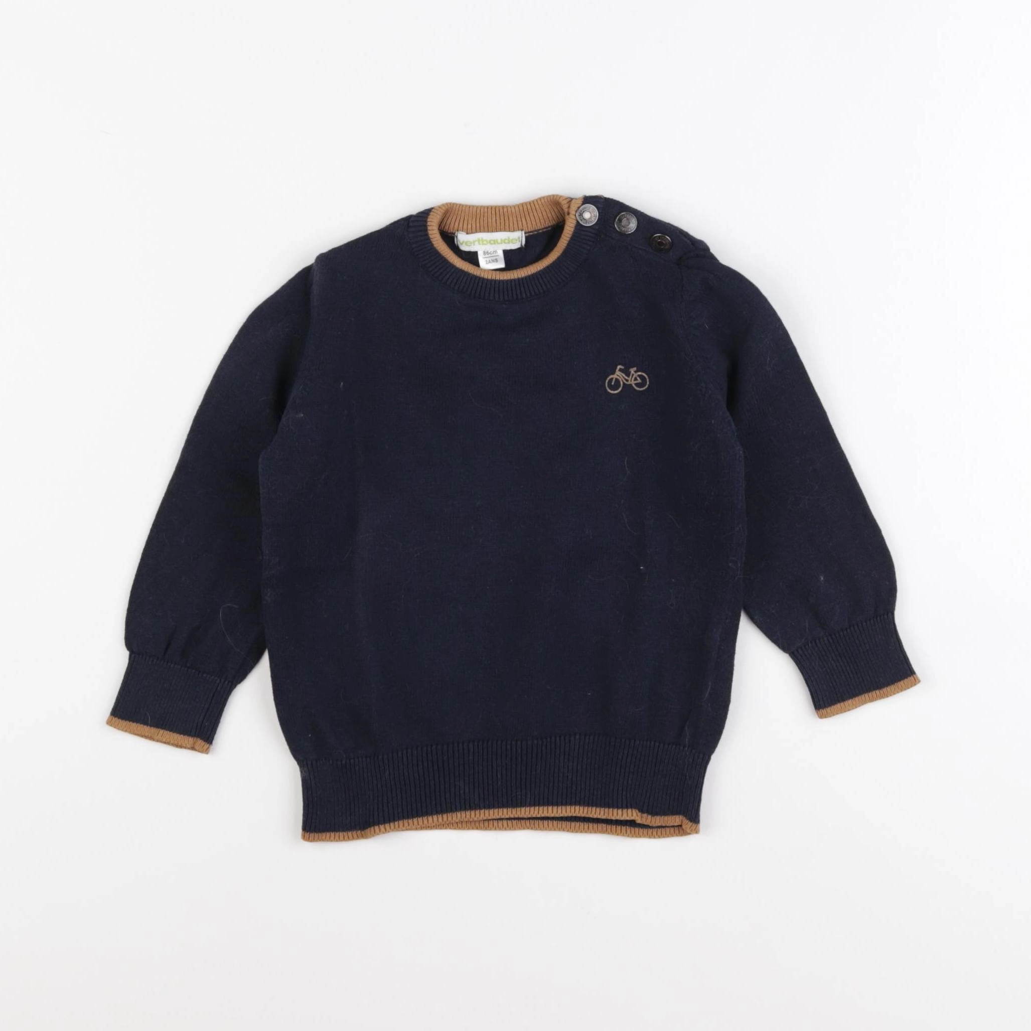 Vertbaudet - pull bleu - 2 ans