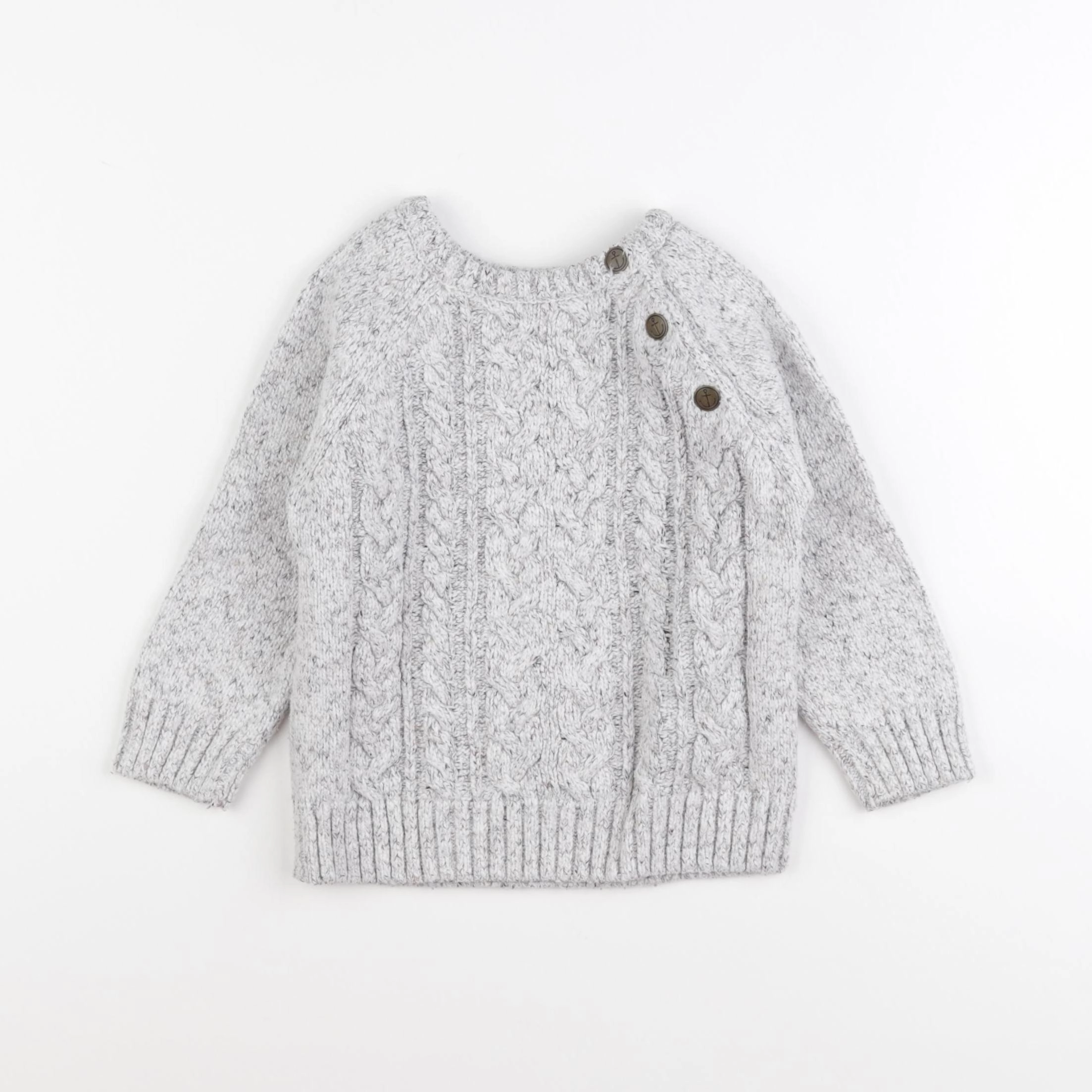 Vertbaudet - pull gris - 3 ans