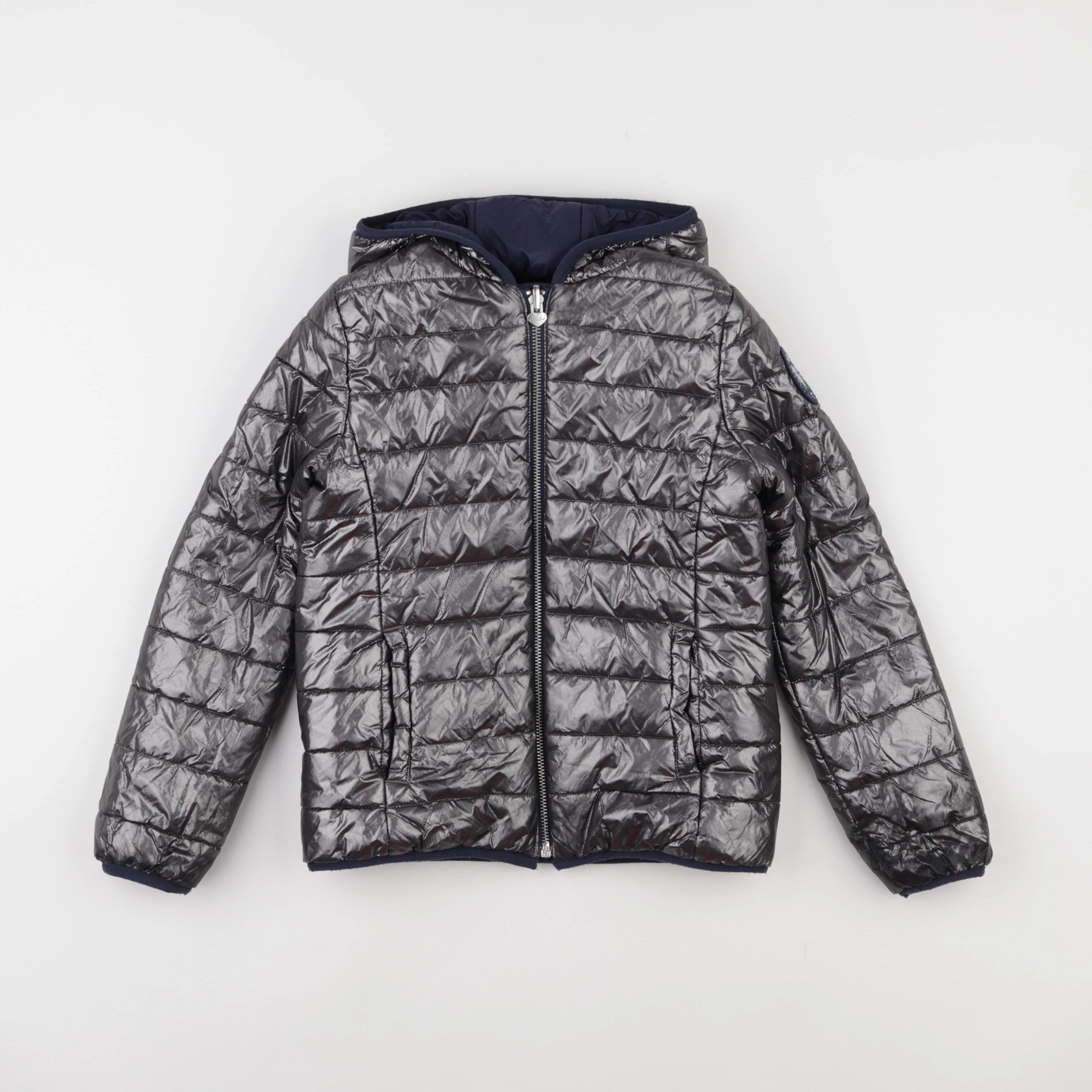 IKKS - doudoune réversible argent - 8 ans