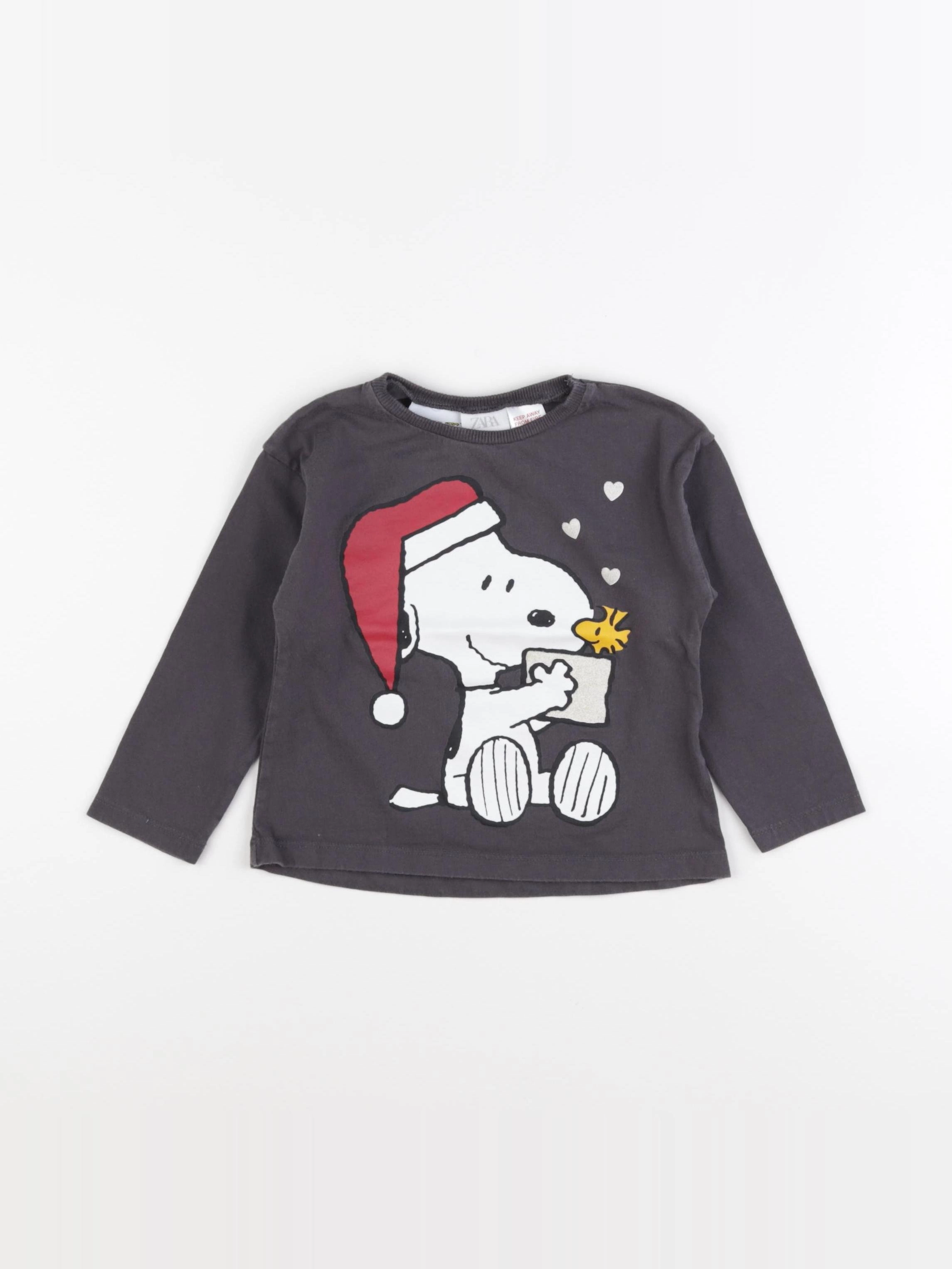 Zara - tee-shirt marron - 18/24 mois