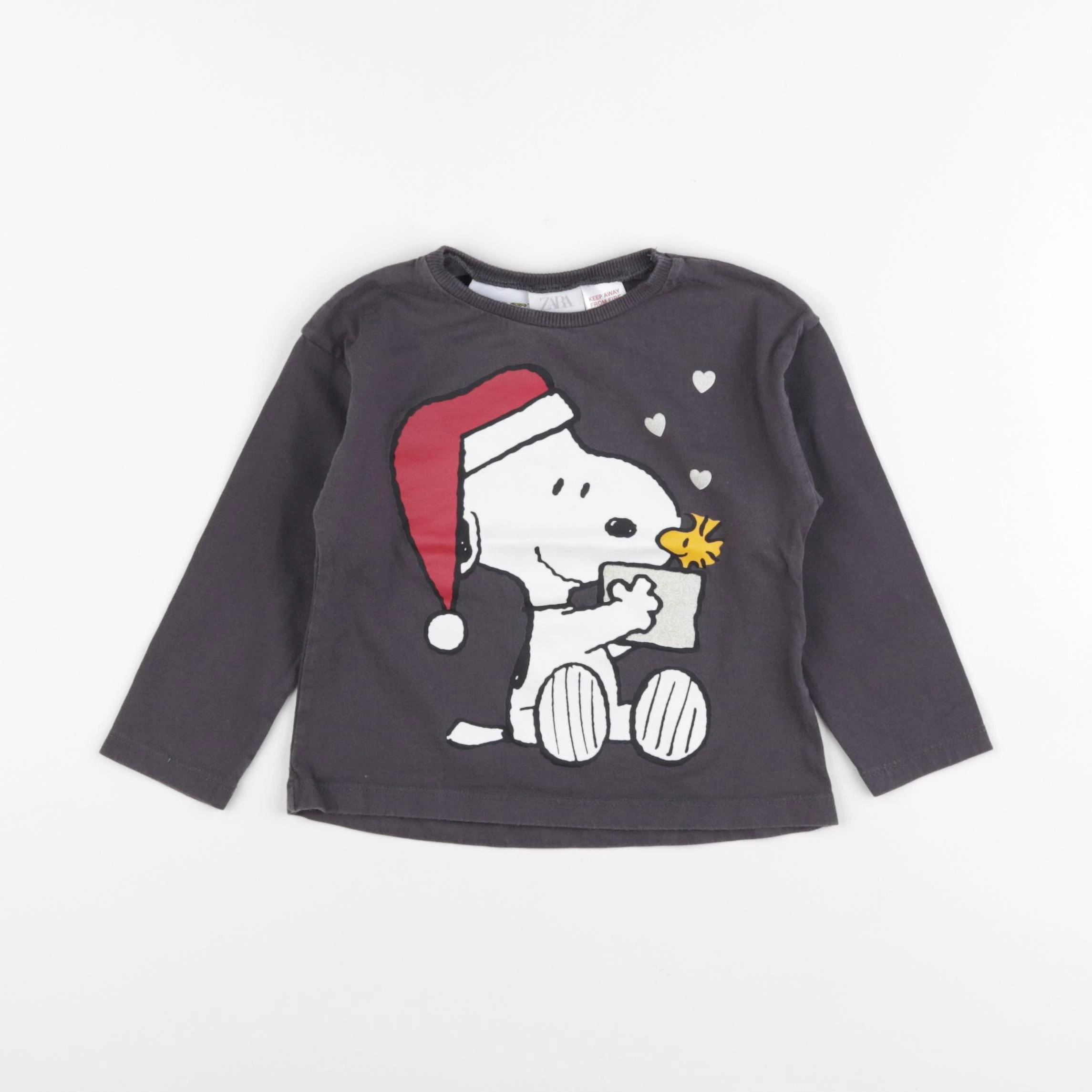 Zara - tee-shirt marron - 18/24 mois