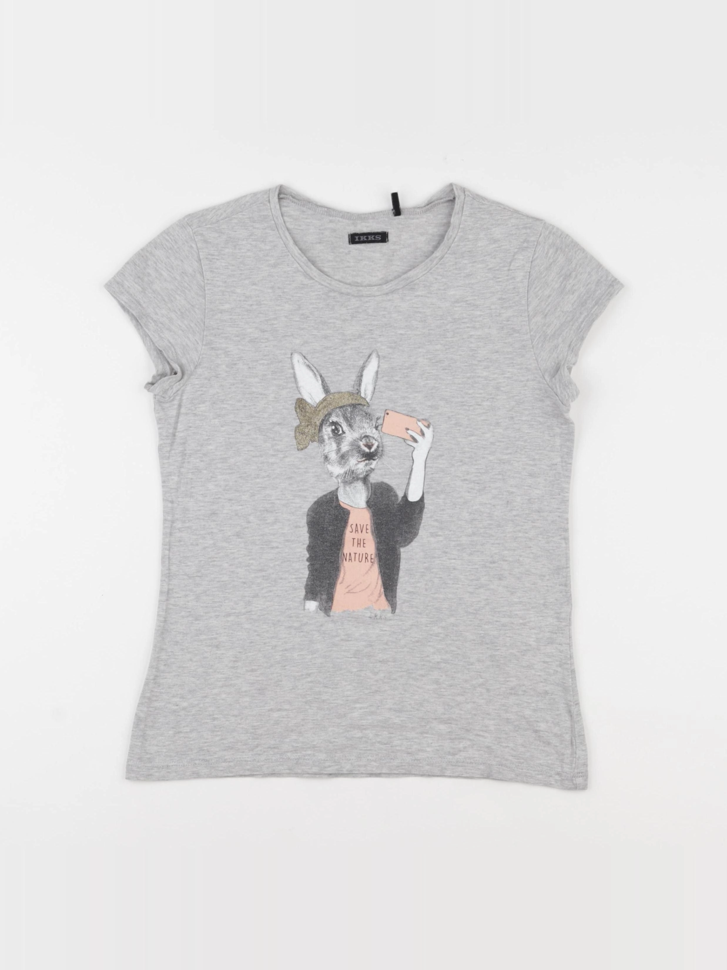 IKKS - tee-shirt gris - 10 ans