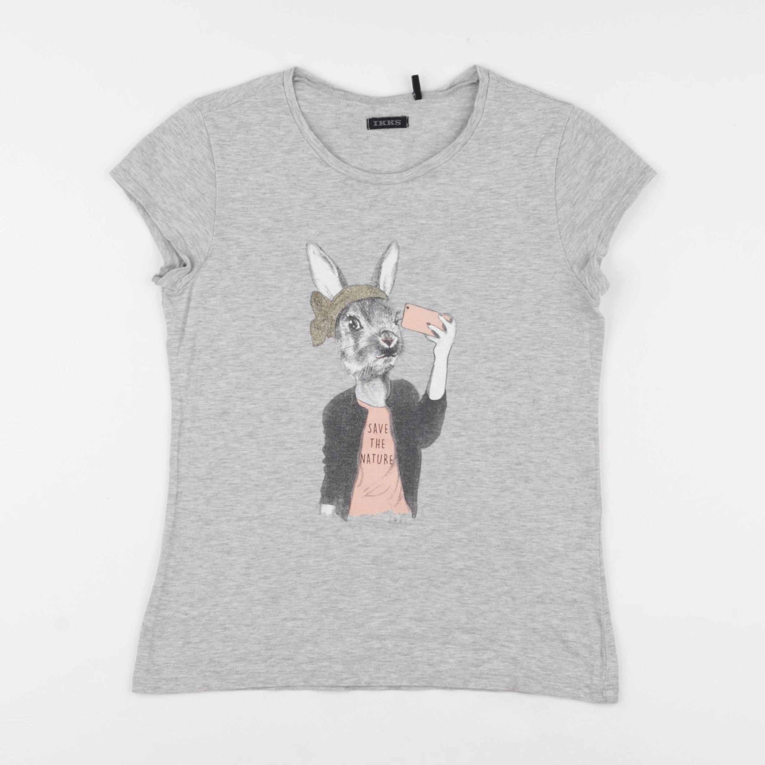 IKKS - tee-shirt gris - 10 ans