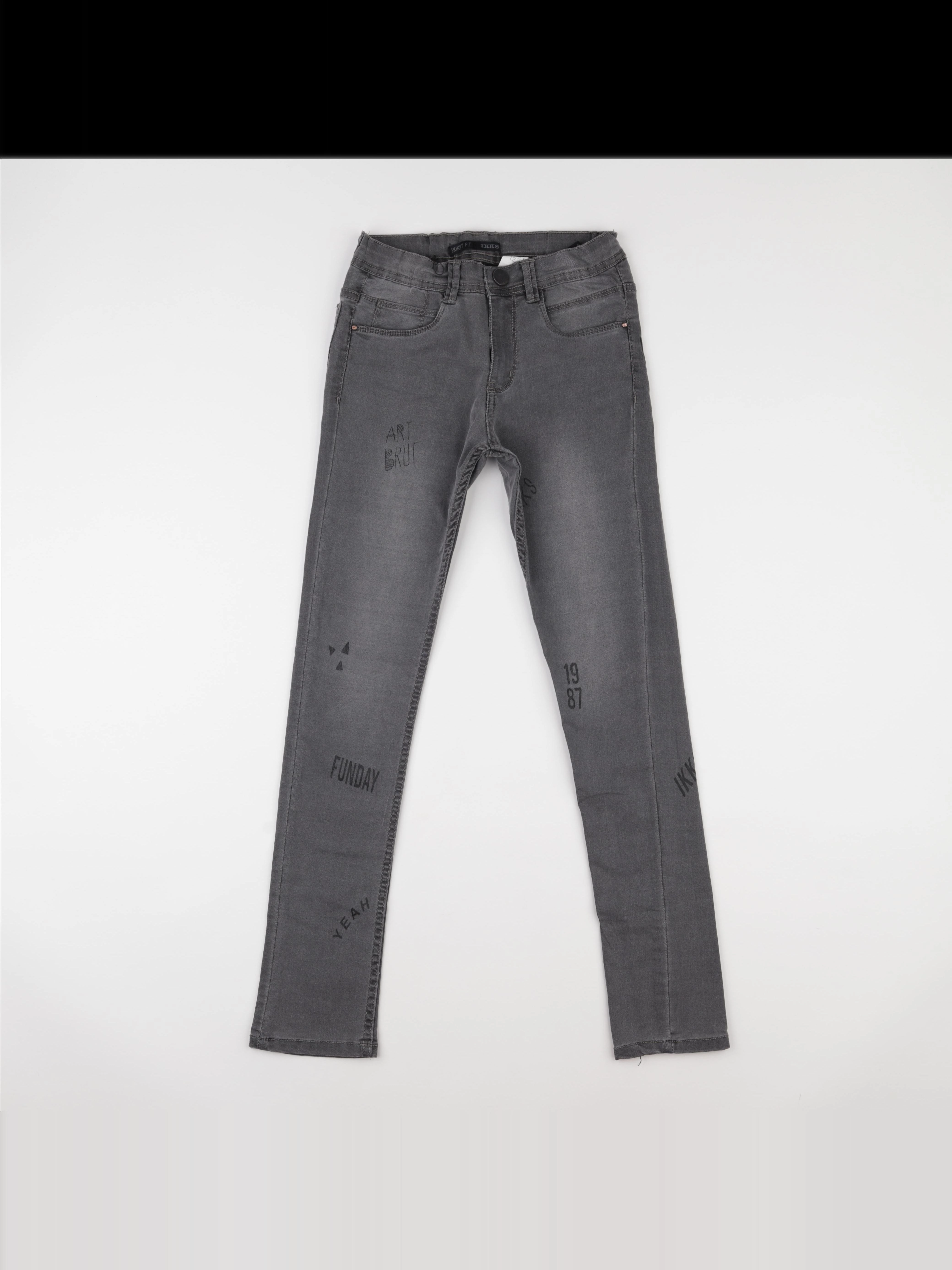 IKKS - jean gris - 12 ans