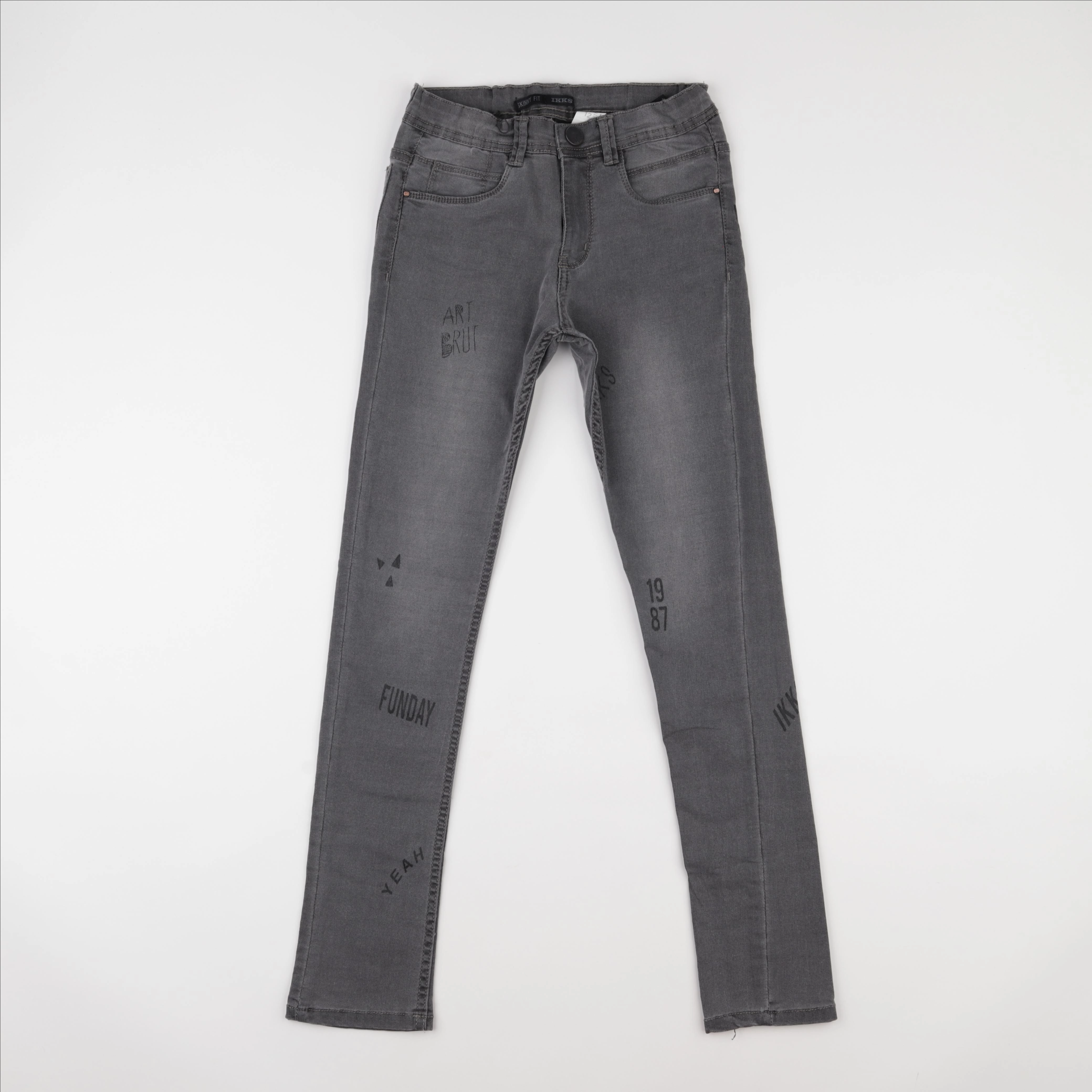 IKKS - jean gris - 12 ans