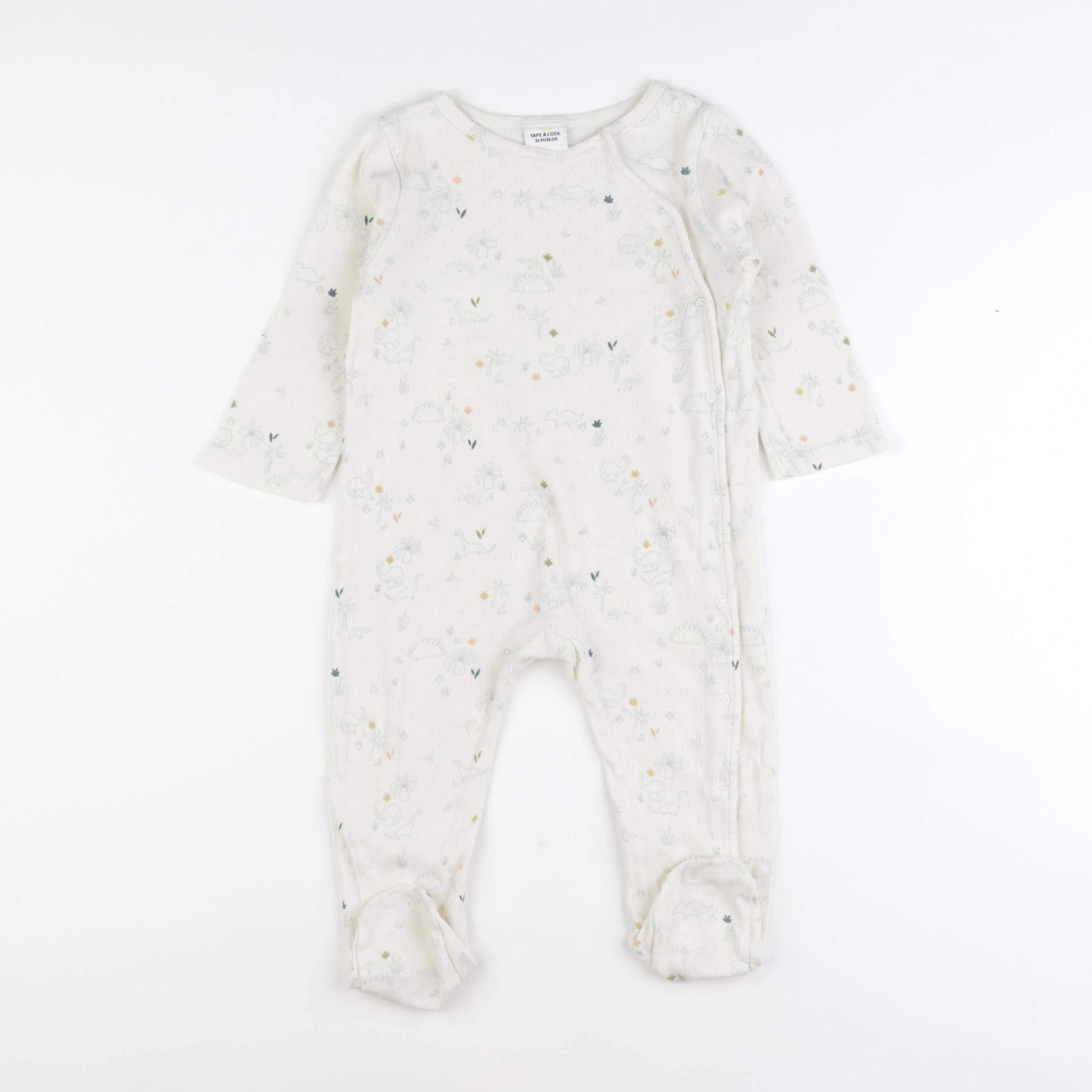 Tape à l'oeil - pyjama coton beige - 24 mois