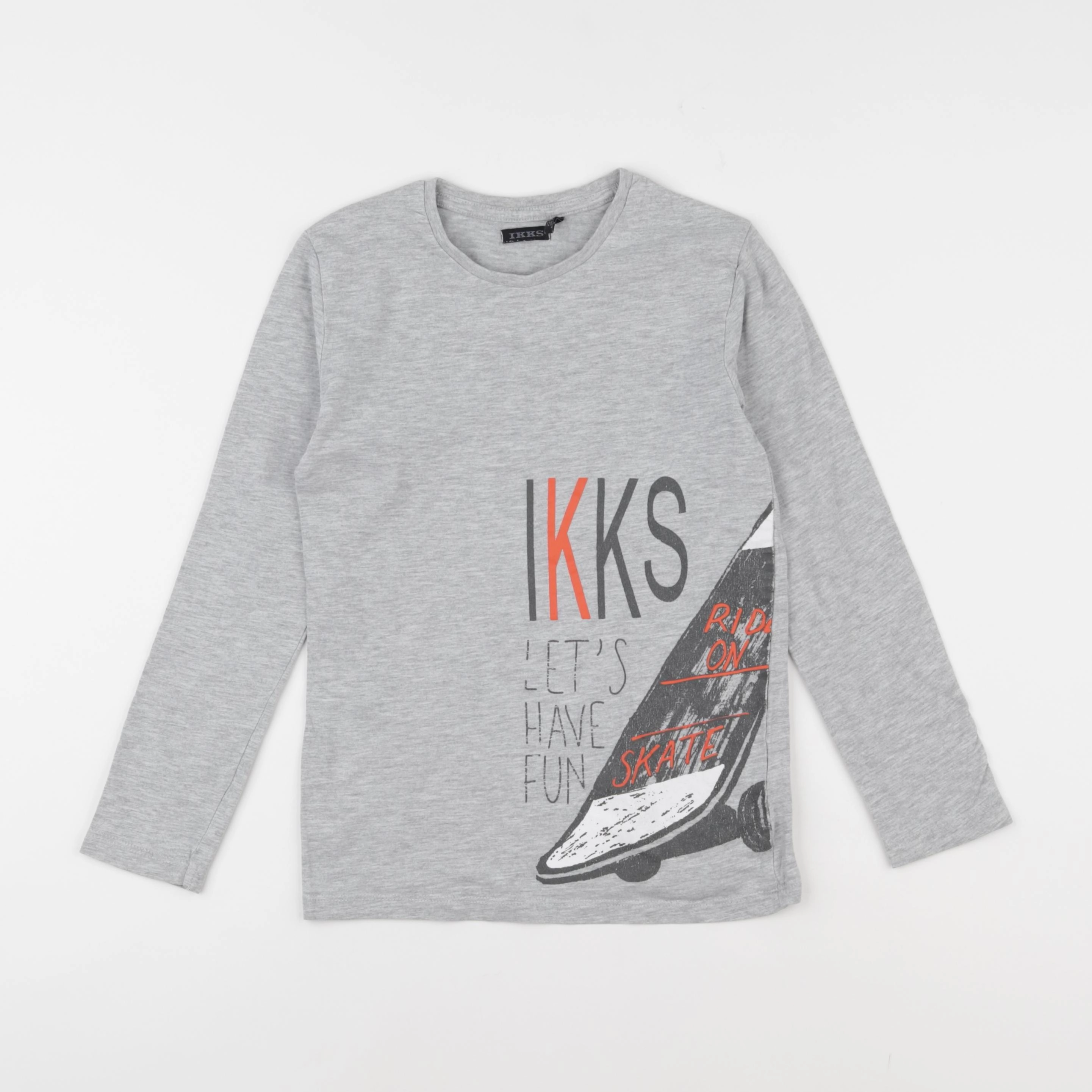IKKS - tee-shirt gris - 8 ans