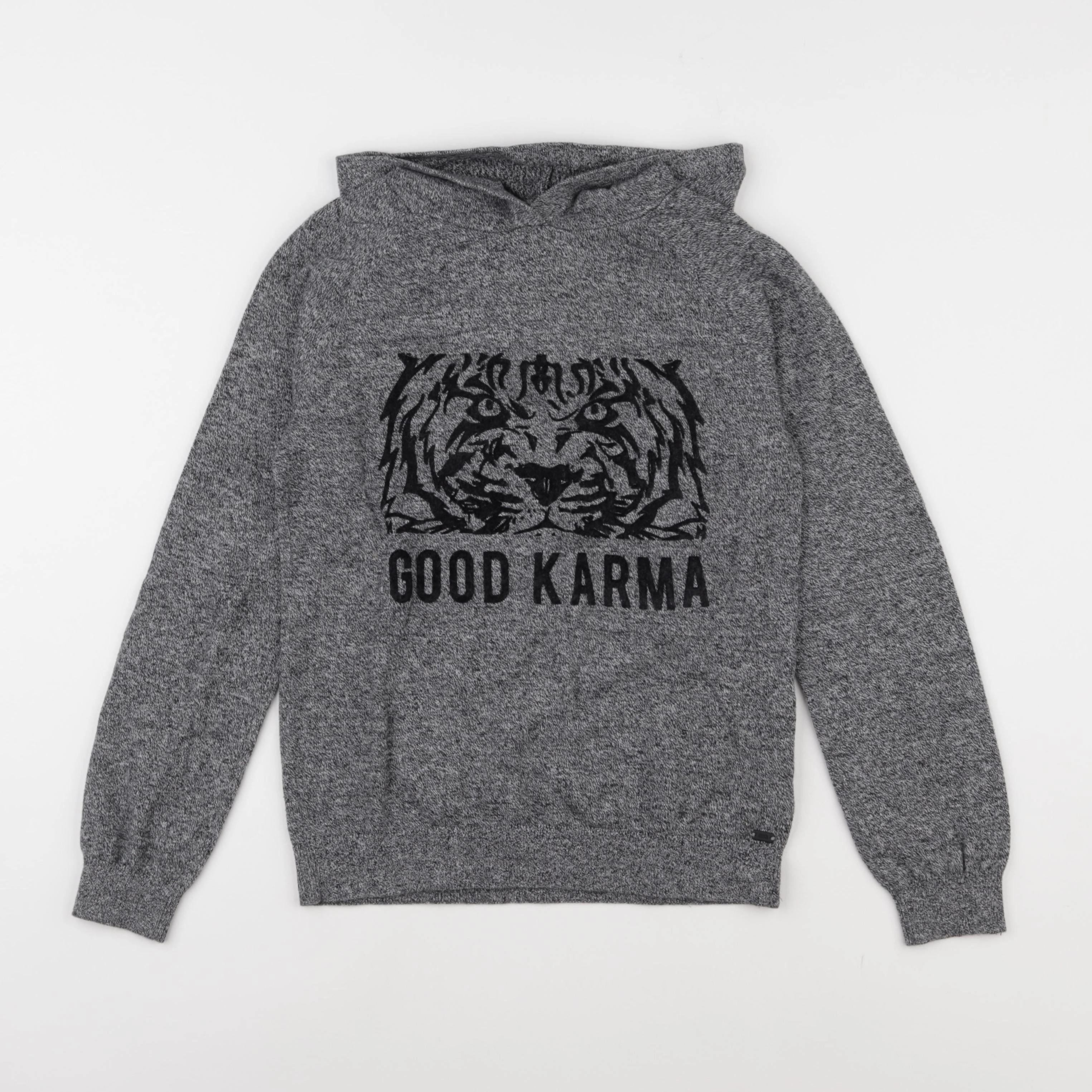IKKS - pull gris - 10 ans