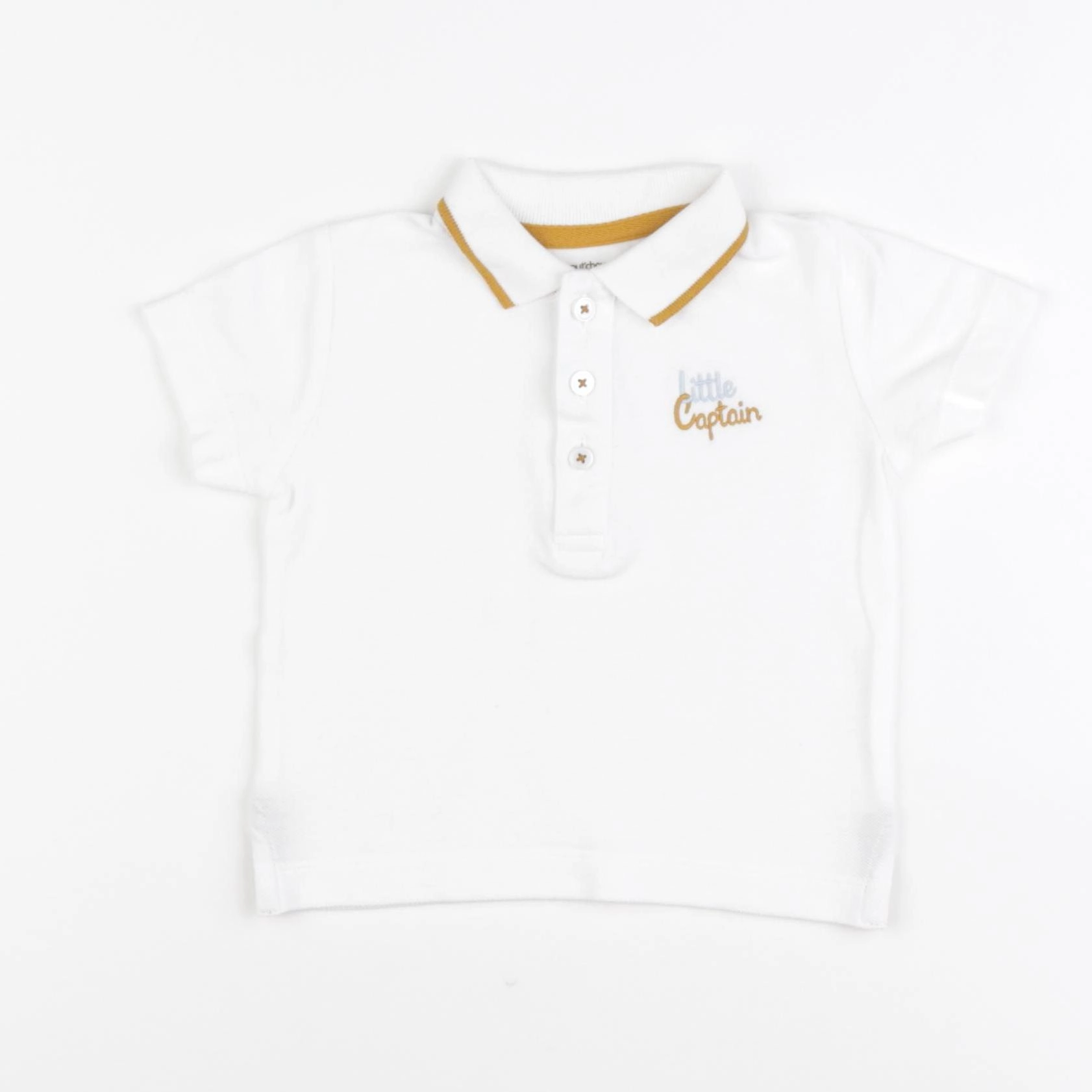 Boutchou - polo blanc - 9 mois
