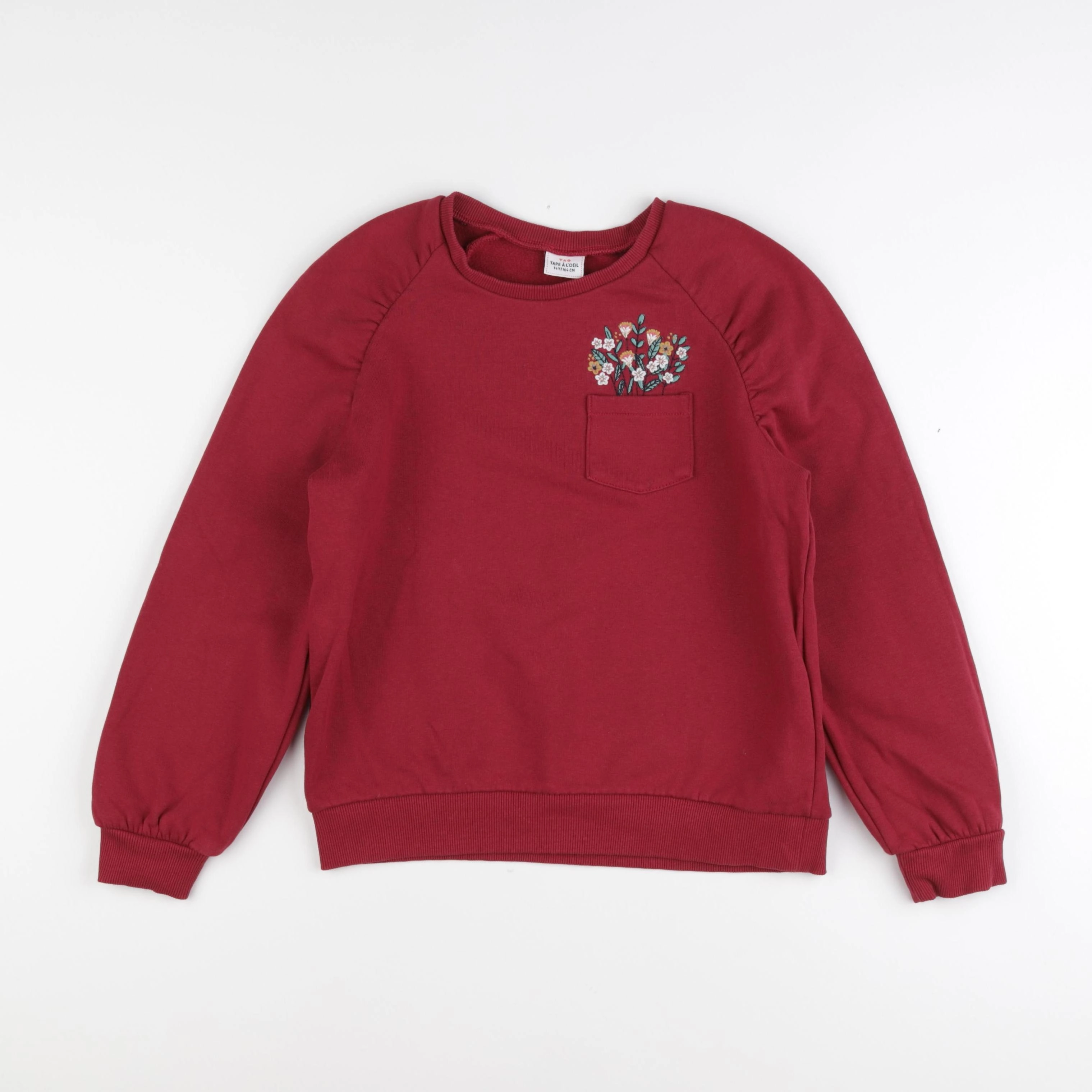 Tape à l'oeil - sweat rouge - 14 ans