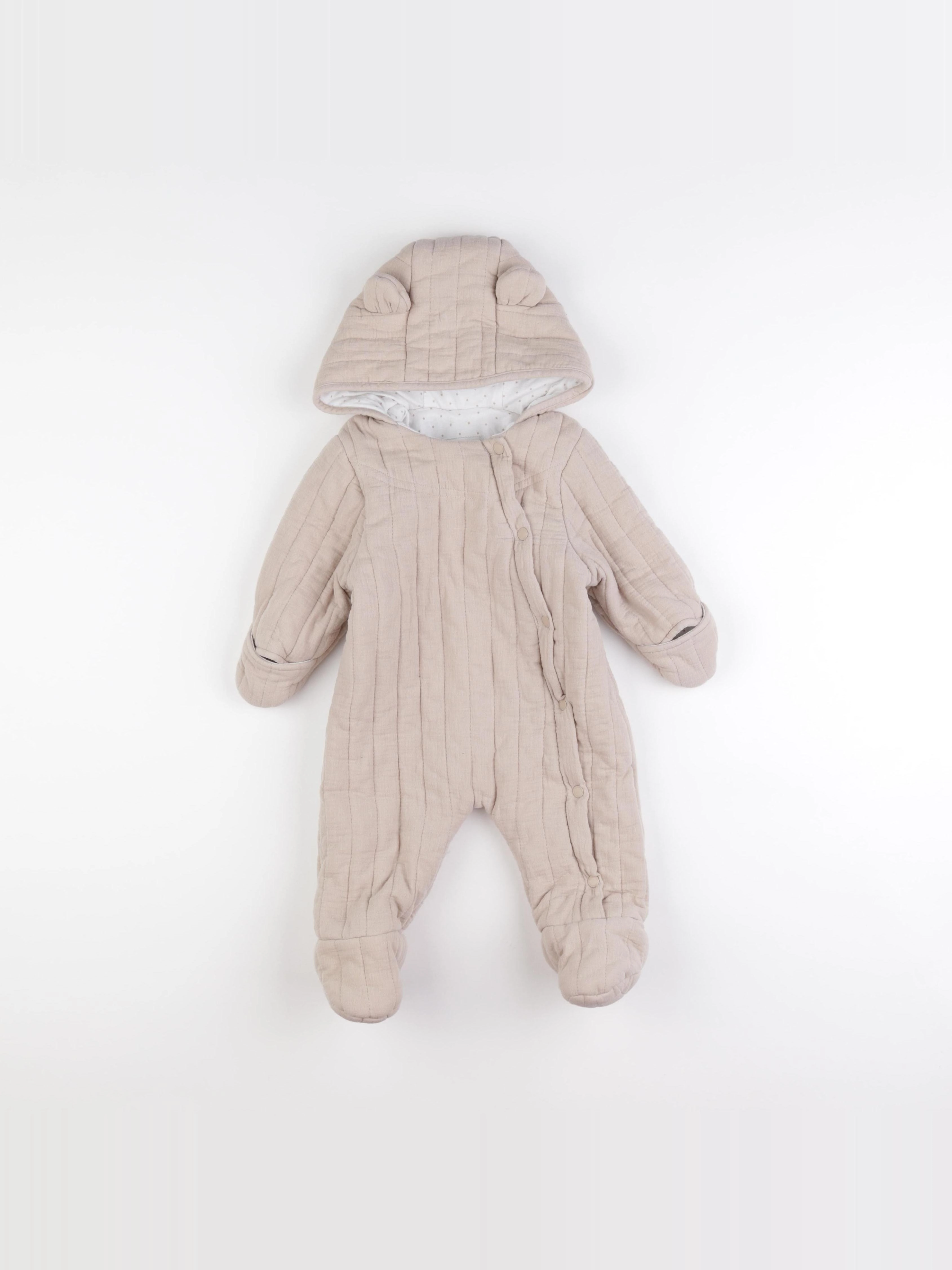 Vertbaudet - combi-pilote beige - 6 mois