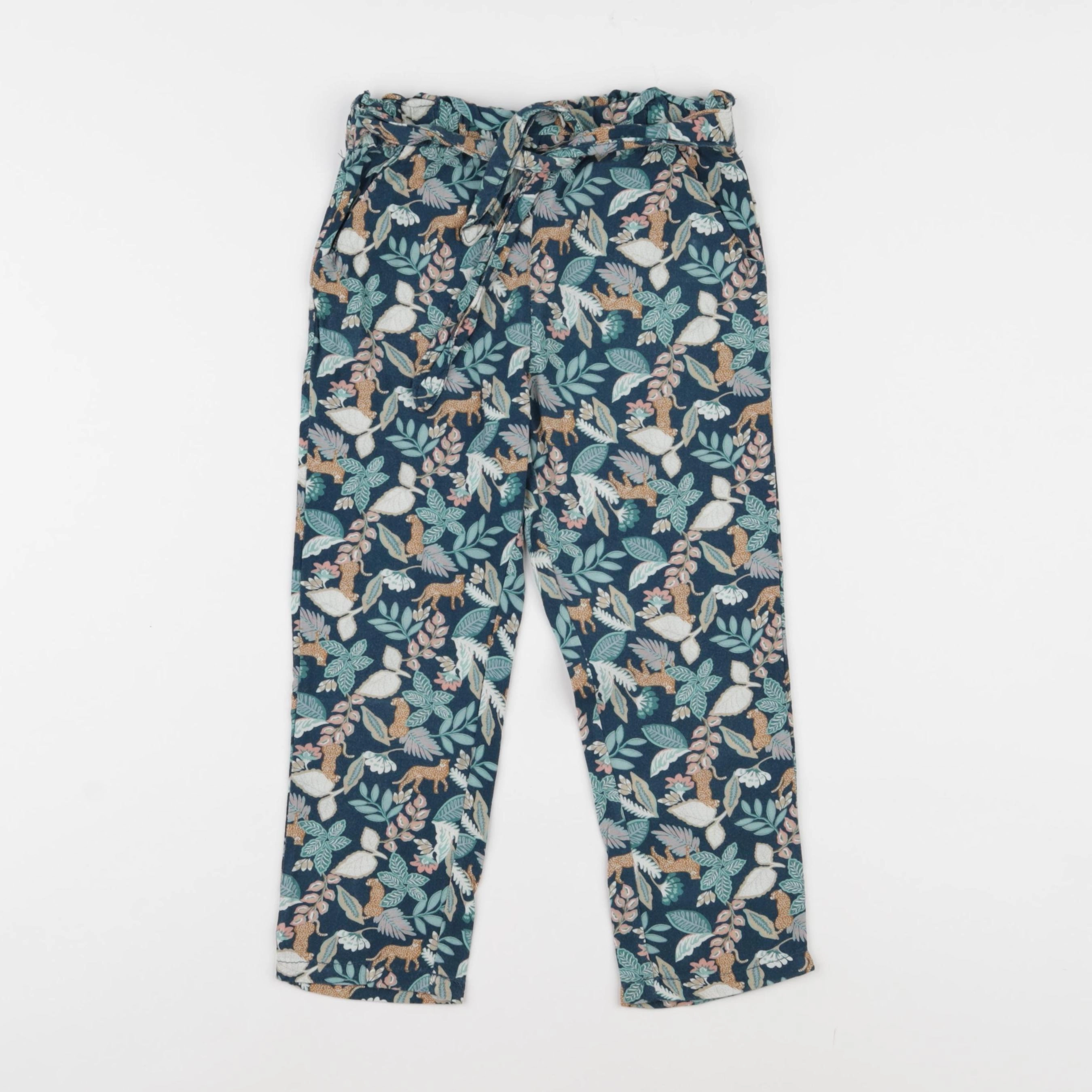 Vertbaudet - pantalon vert - 4 ans