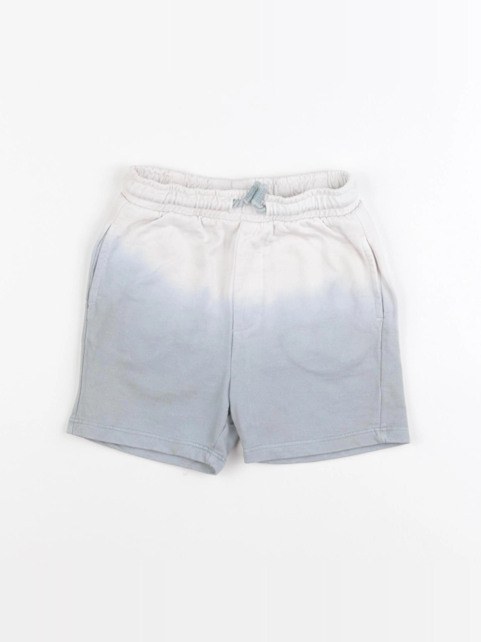 Vertbaudet - short beige, bleu - 18 mois