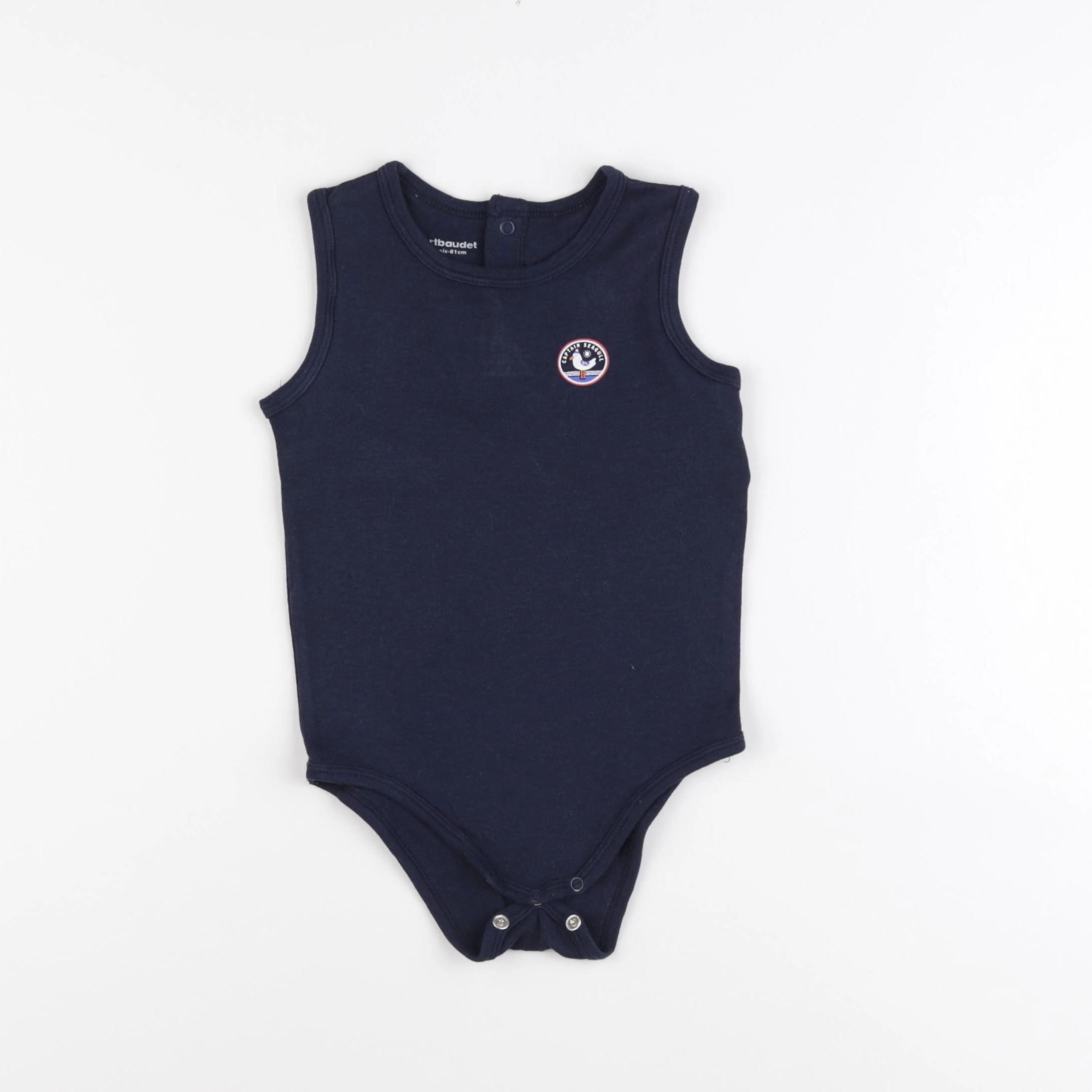 Vertbaudet - body bleu - 18 mois