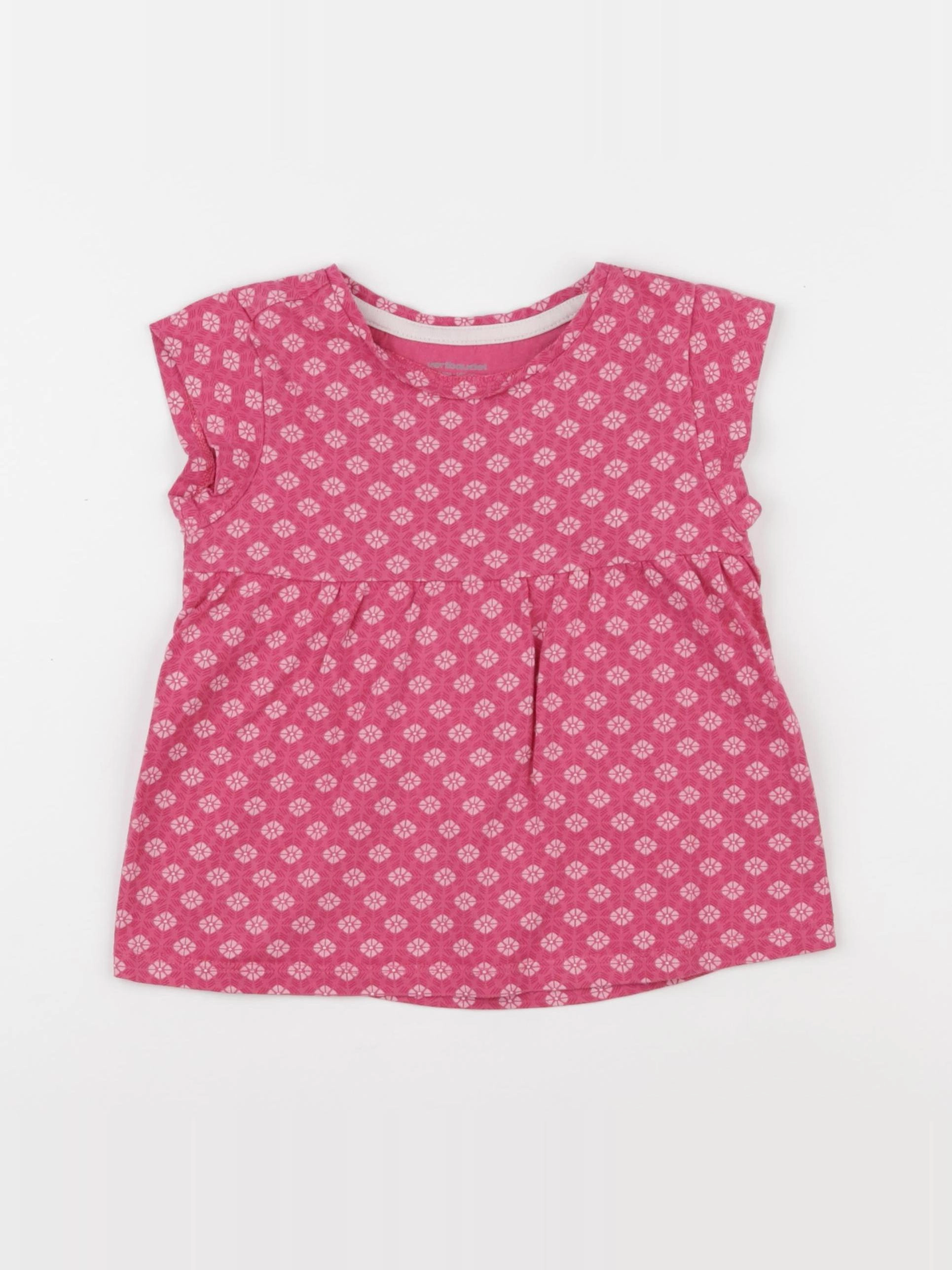 Vertbaudet - tee-shirt rose - 4 ans