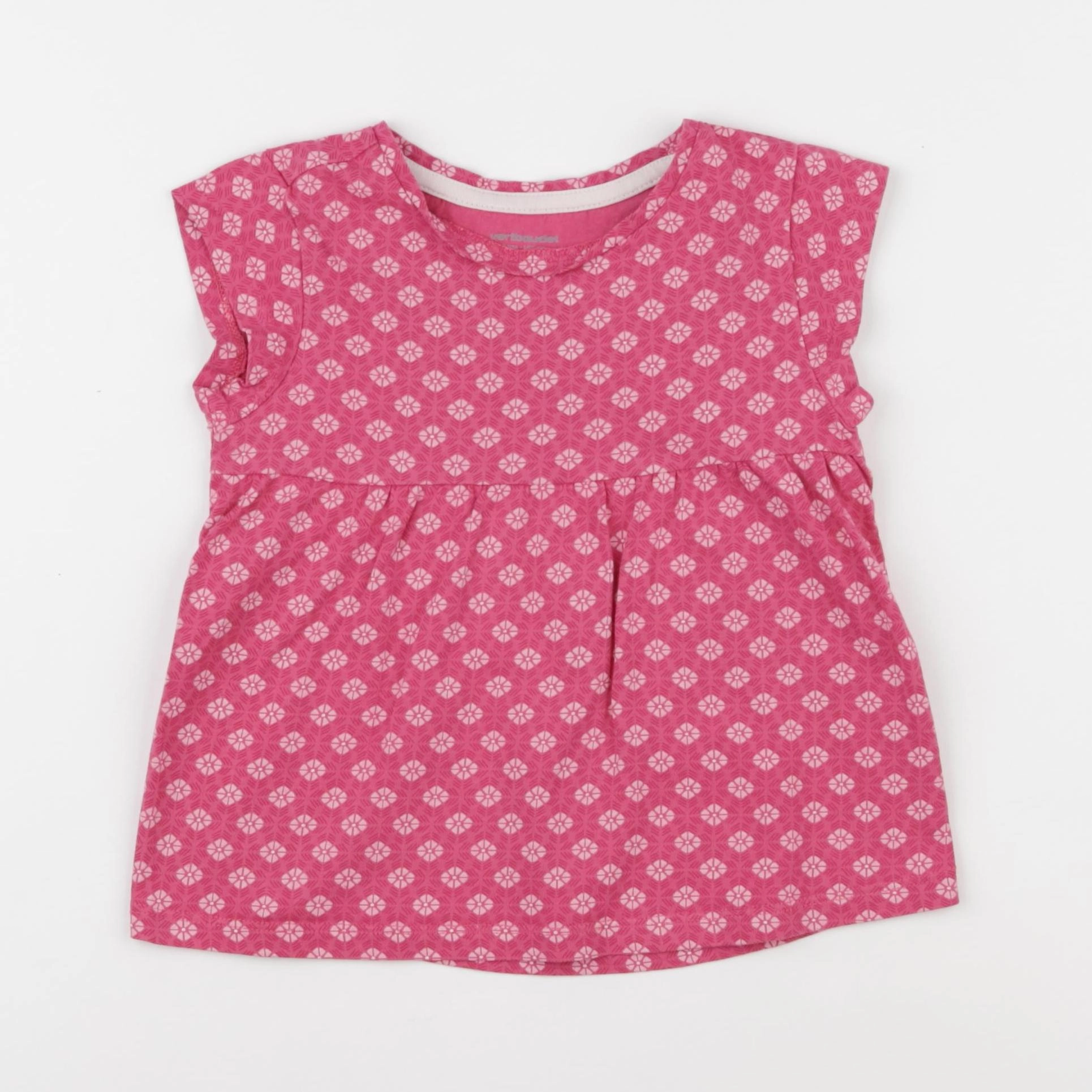 Vertbaudet - tee-shirt rose - 4 ans