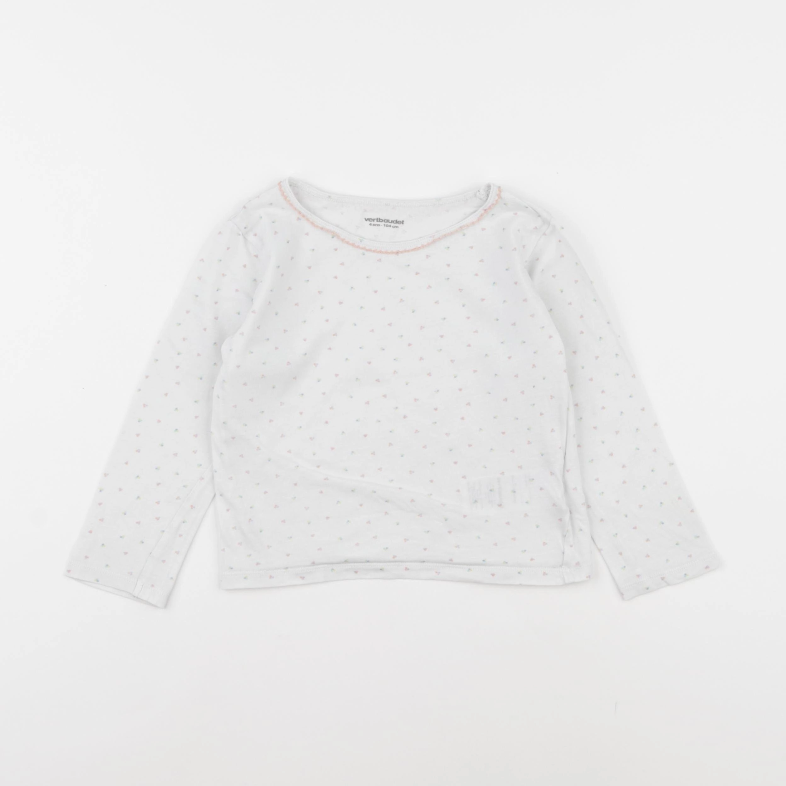 Vertbaudet - maillot de corps blanc - 4 ans