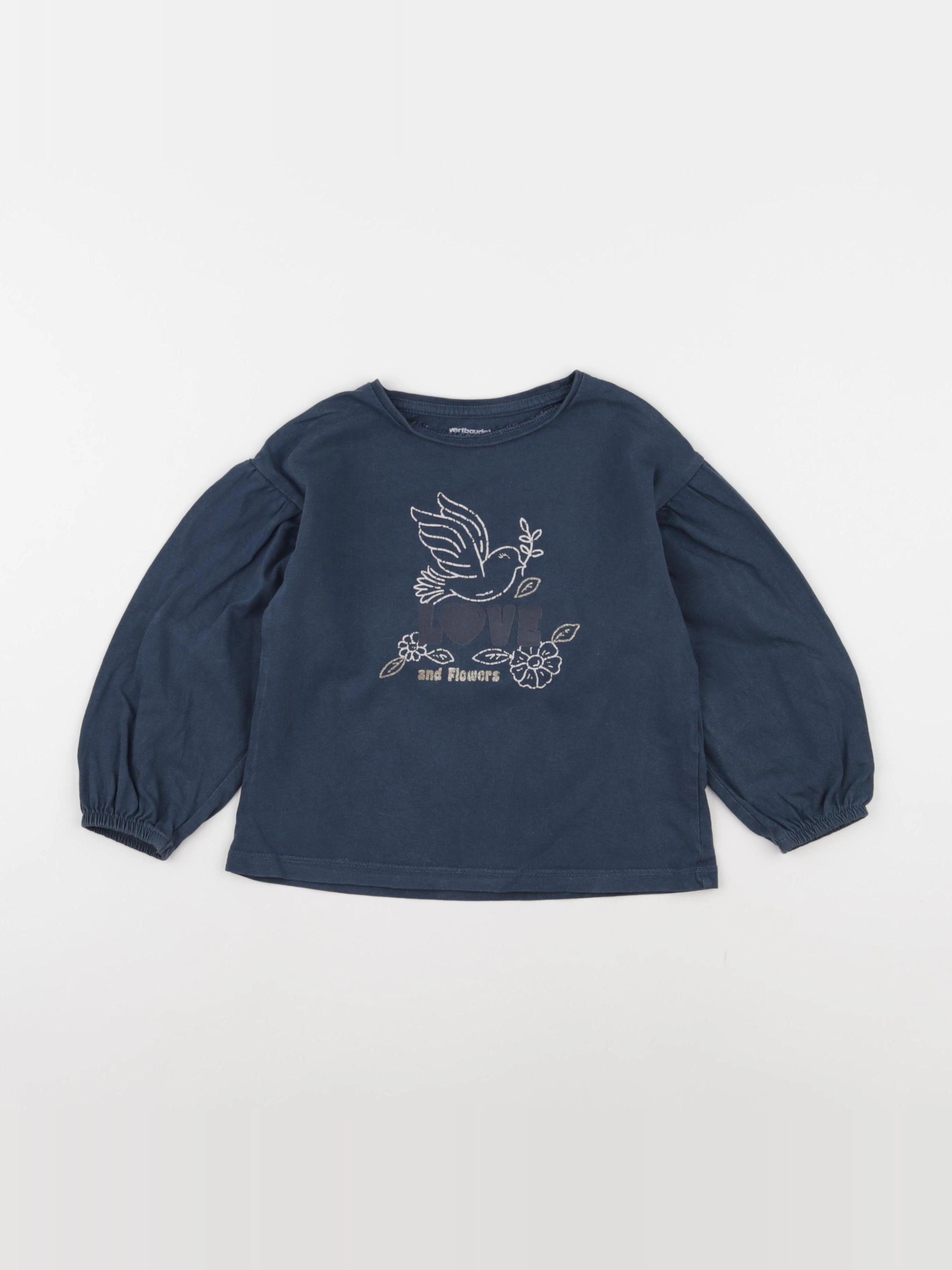 Vertbaudet - tee-shirt vert - 4 ans