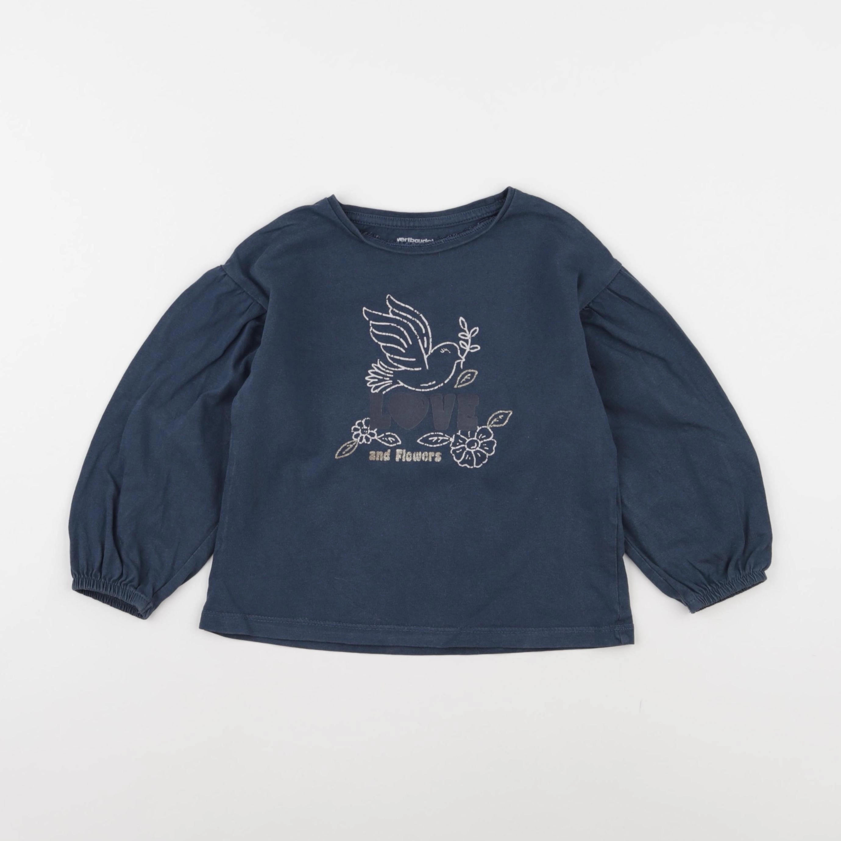 Vertbaudet - tee-shirt vert - 4 ans