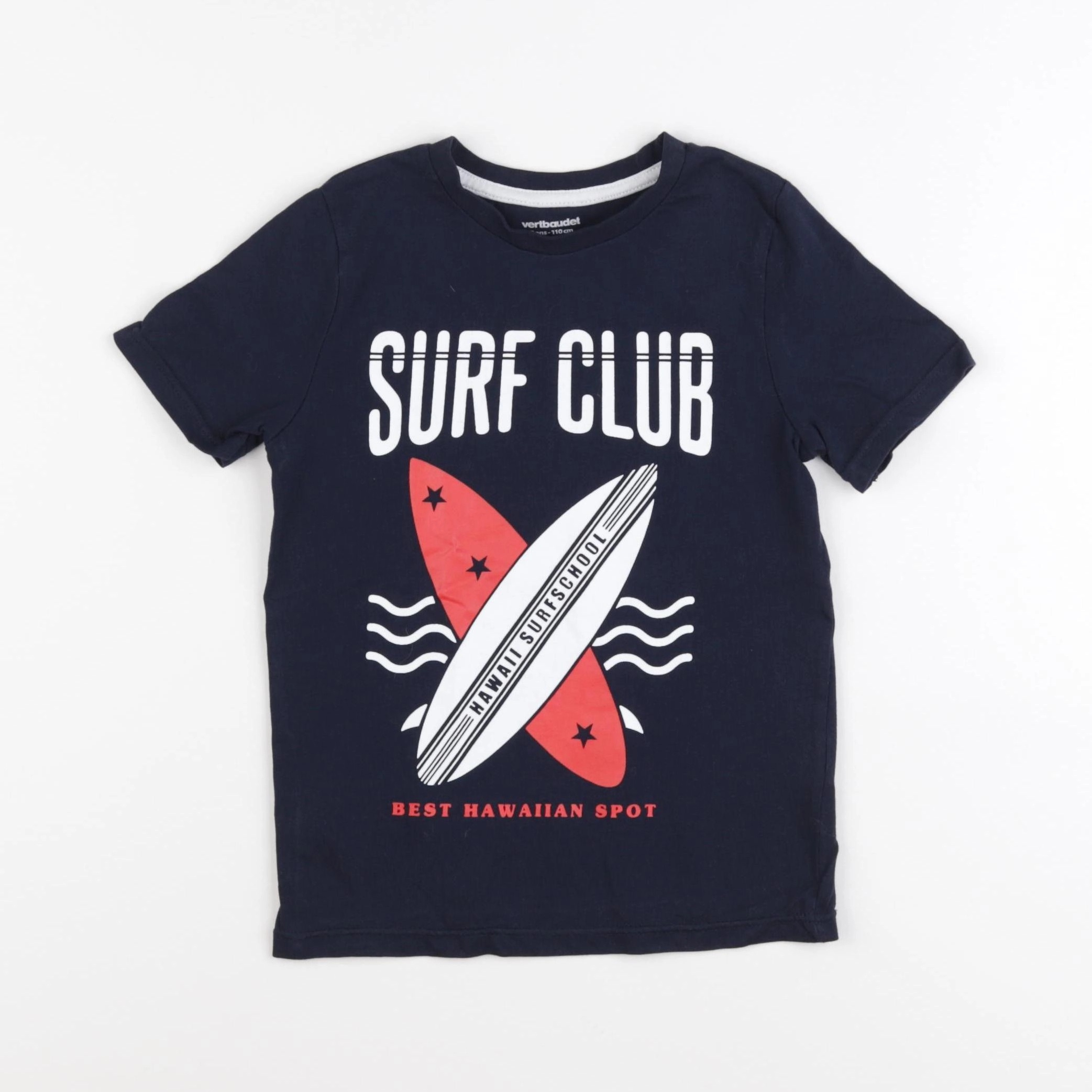 Vertbaudet - tee-shirt bleu - 5 ans