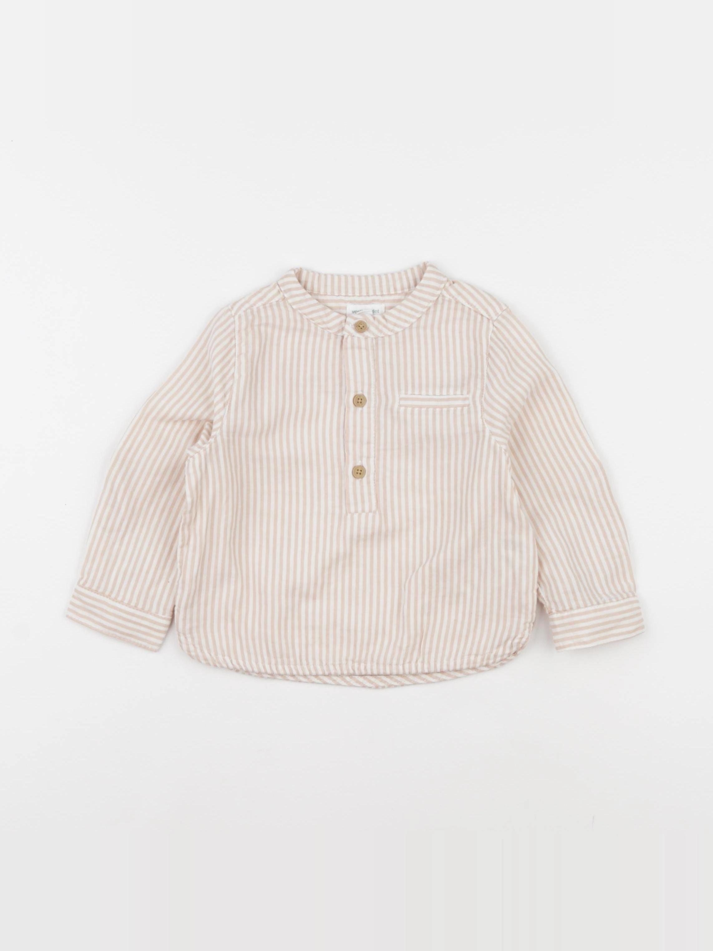 Vertbaudet - chemise rose - 18 mois