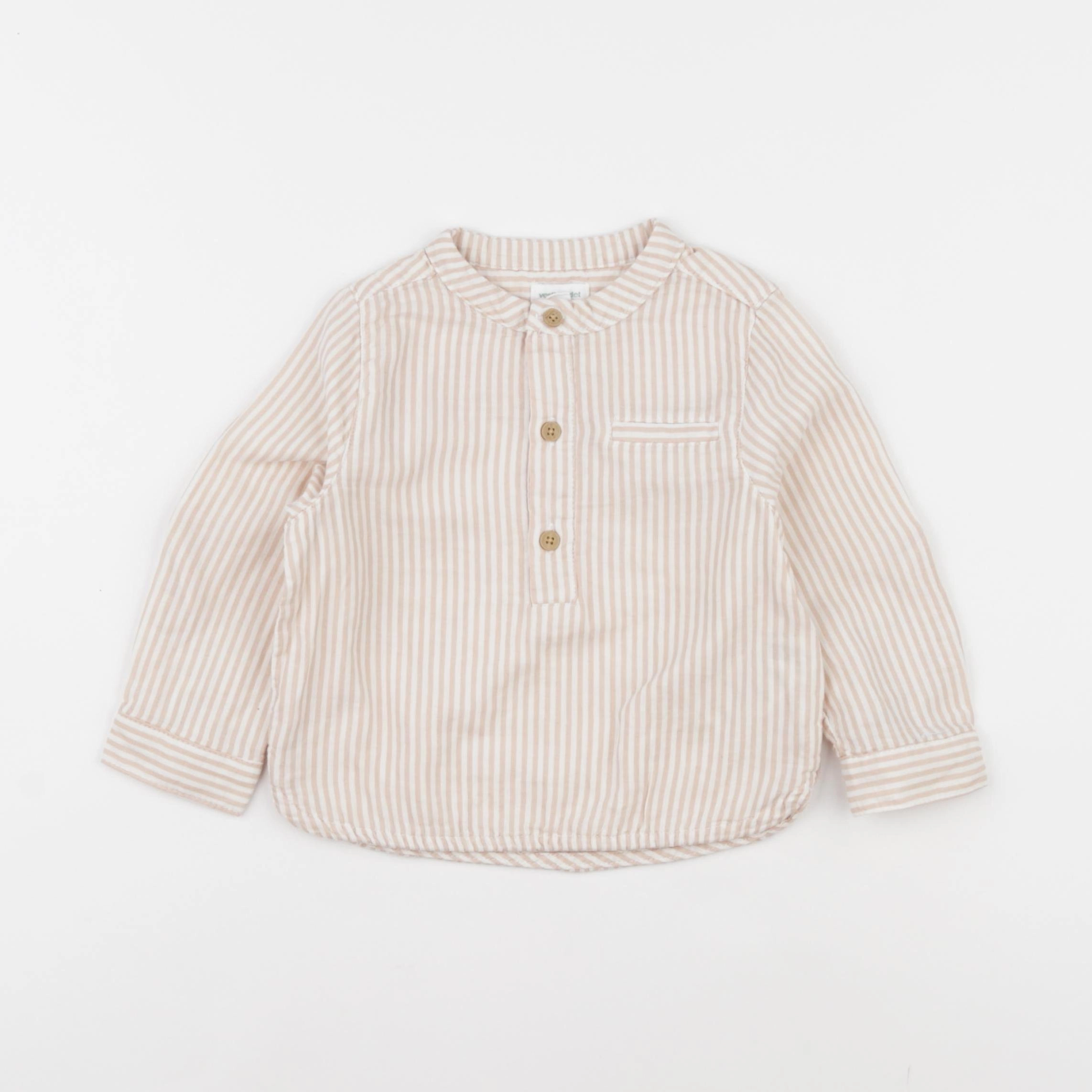 Vertbaudet - chemise rose - 18 mois