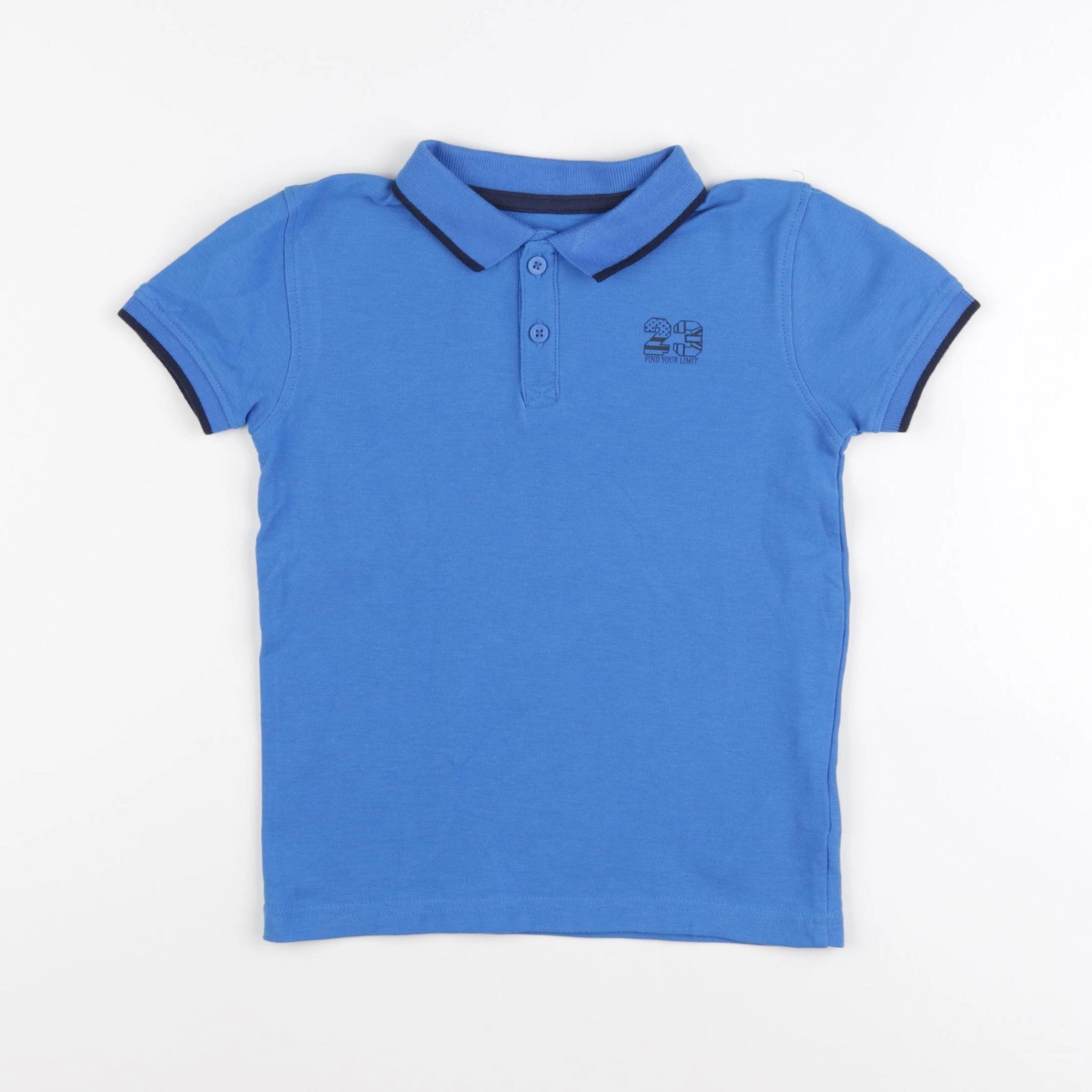 Vertbaudet - polo bleu - 5 ans