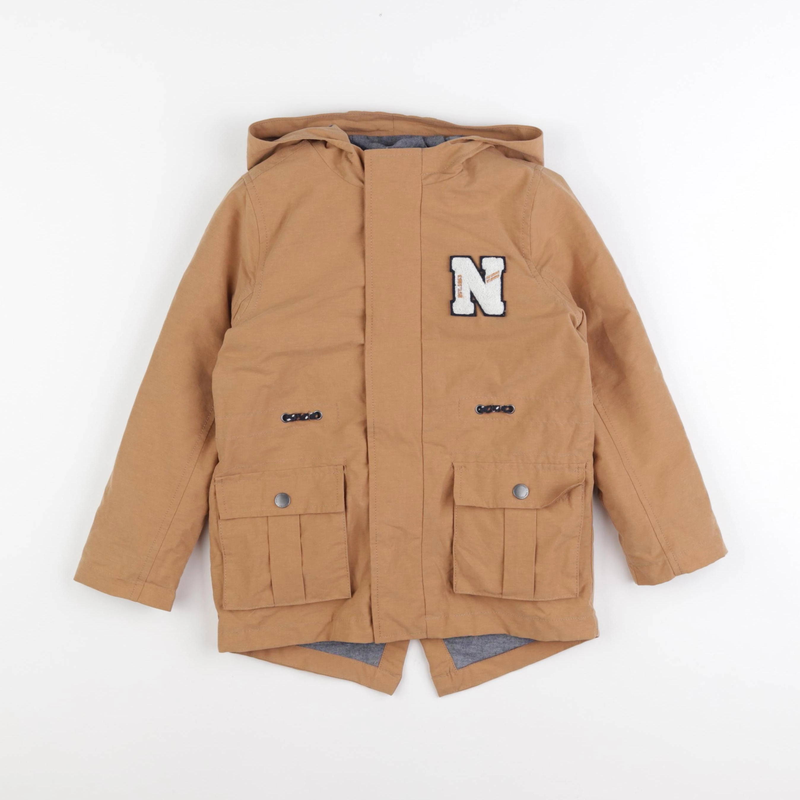 Vertbaudet - manteau doublure amovible marron - 5 ans